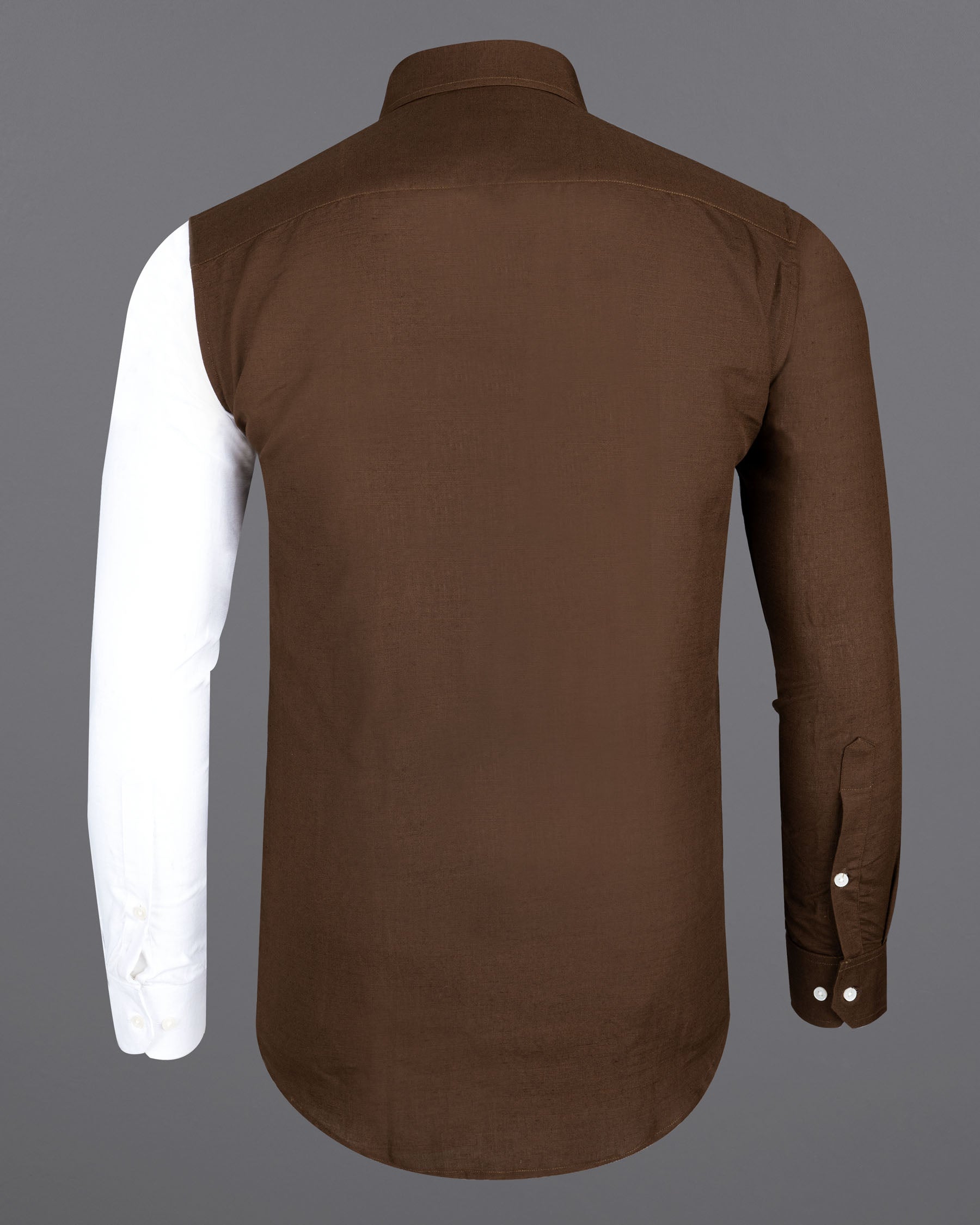 Iroko Brown with White Sleeve Luxurious Linen designer Shirt 6920-P359-38,6920-P359-38,6920-P359-39,6920-P359-39,6920-P359-40,6920-P359-40,6920-P359-42,6920-P359-42,6920-P359-44,6920-P359-44,6920-P359-46,6920-P359-46,6920-P359-48,6920-P359-48,6920-P359-50,6920-P359-50,6920-P359-52,6920-P359-52