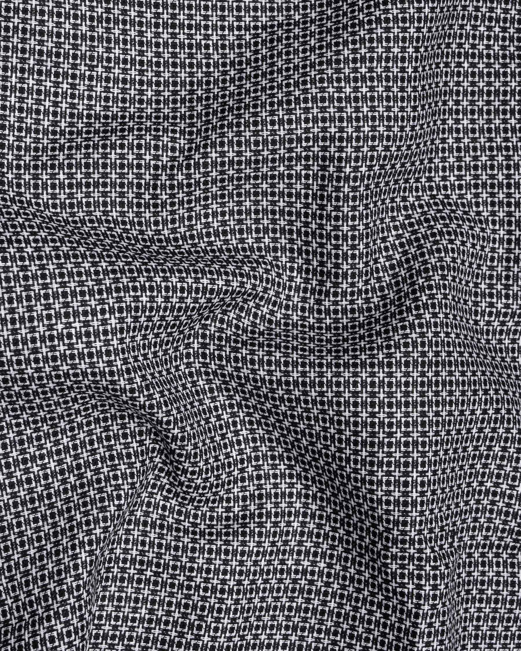 Jade Black and White Dobby Square Textured Premium Giza Cotton Shirt 6928-38,6928-38,6928-39,6928-39,6928-40,6928-40,6928-42,6928-42,6928-44,6928-44,6928-46,6928-46,6928-48,6928-48,6928-50,6928-50,6928-52,6928-52