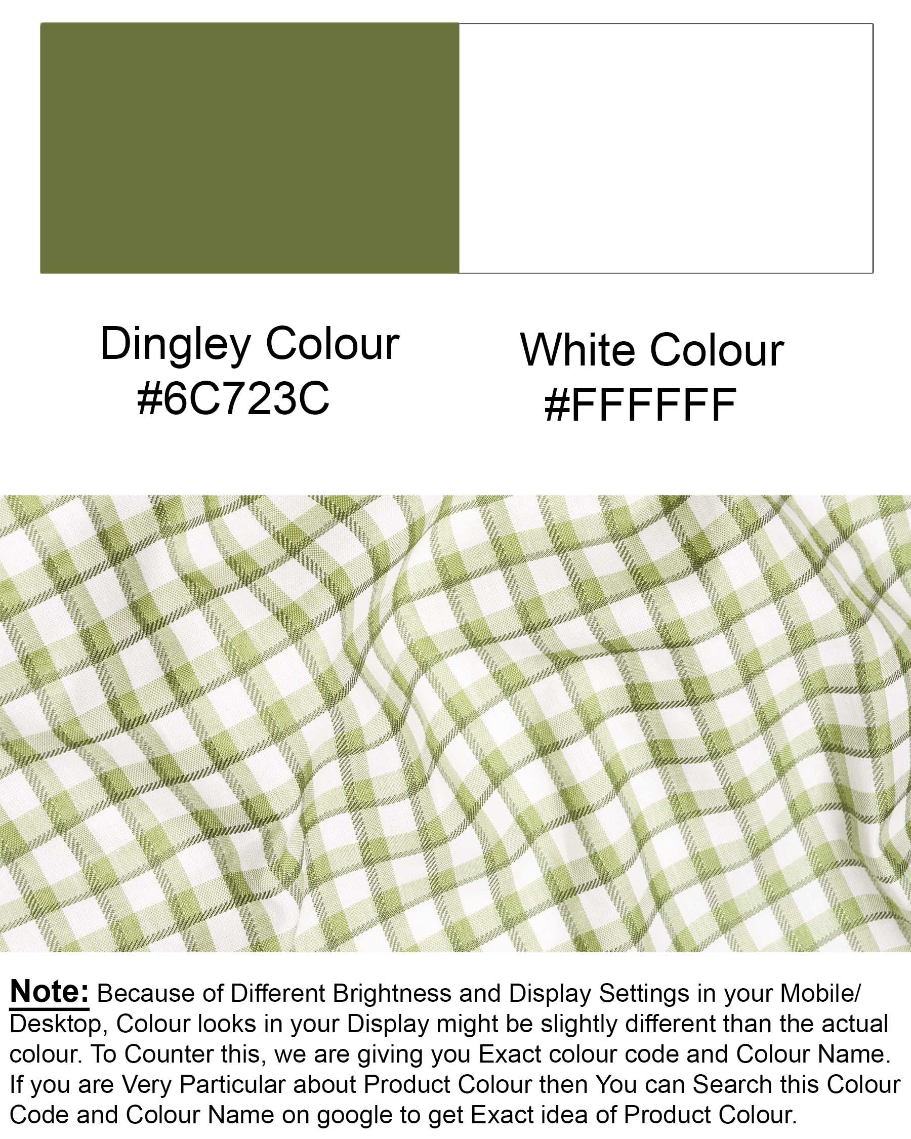 Dingley Green Checkered Dobby Textured Premium Giza Cotton Shirt 6935-KS-38,6935-KS-38,6935-KS-39,6935-KS-39,6935-KS-40,6935-KS-40,6935-KS-42,6935-KS-42,6935-KS-44,6935-KS-44,6935-KS-46,6935-KS-46,6935-KS-48,6935-KS-48,6935-KS-50,6935-KS-50,6935-KS-52,6935-KS-52