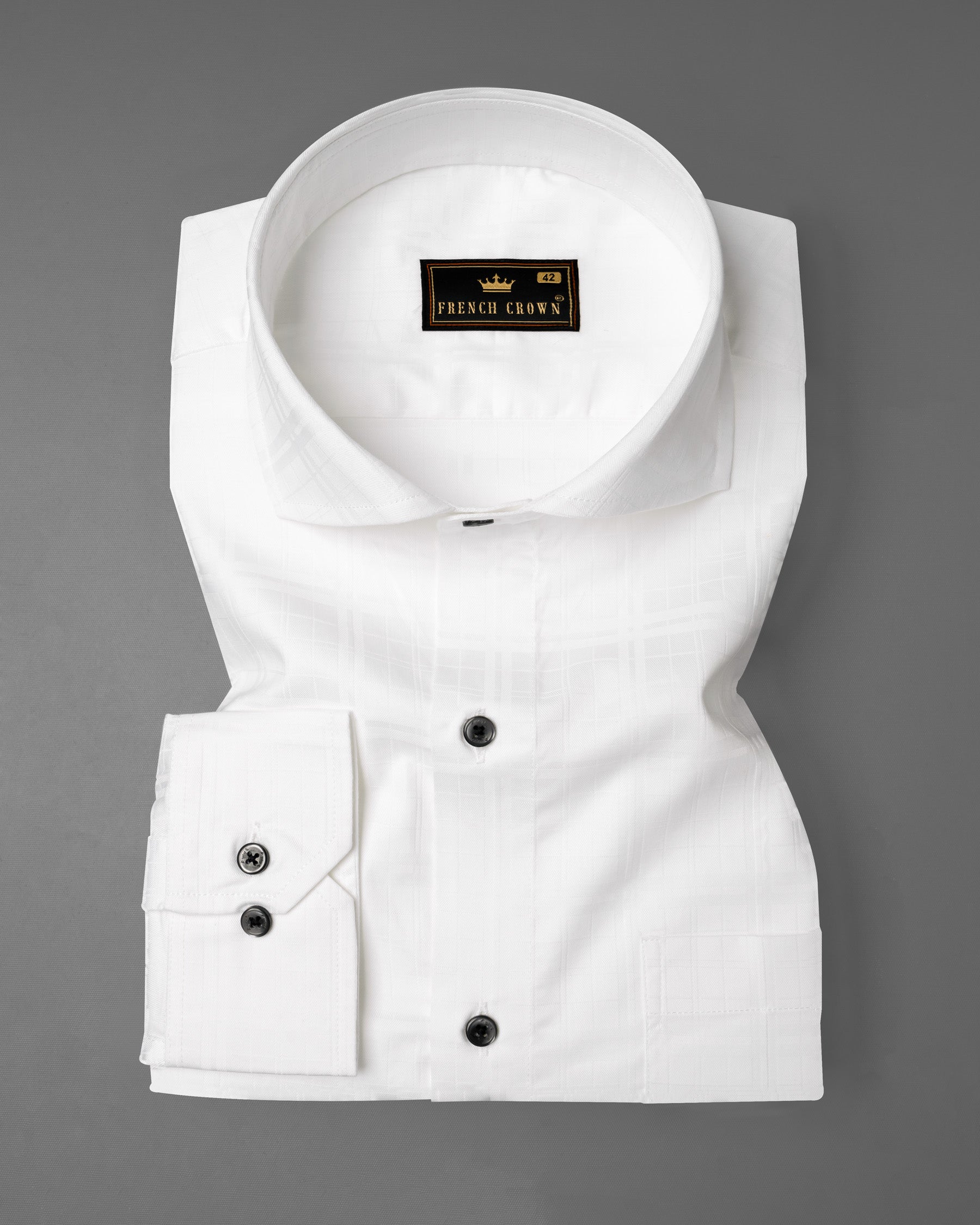 Bright White Checkered Dobby Textured Premium Giza Cotton Shirt 6949-CA-BLK-38,6949-CA-BLK-H-38,6949-CA-BLK-39,6949-CA-BLK-H-39,6949-CA-BLK-40,6949-CA-BLK-H-40,6949-CA-BLK-42,6949-CA-BLK-H-42,6949-CA-BLK-44,6949-CA-BLK-H-44,6949-CA-BLK-46,6949-CA-BLK-H-46,6949-CA-BLK-48,6949-CA-BLK-H-48,6949-CA-BLK-50,6949-CA-BLK-H-50,6949-CA-BLK-52,6949-CA-BLK-H-52