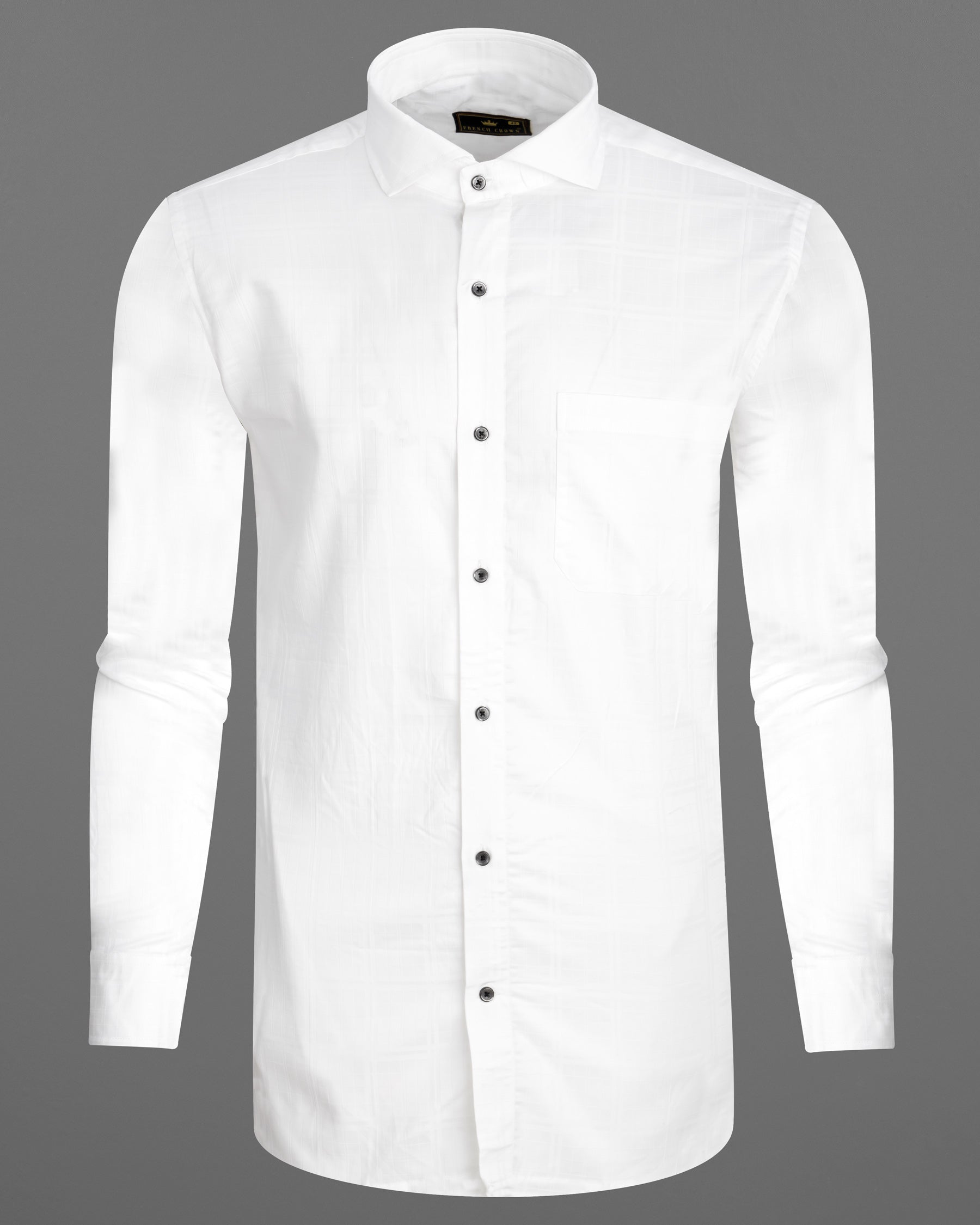 Bright White Checkered Dobby Textured Premium Giza Cotton Shirt 6949-CA-BLK-38,6949-CA-BLK-H-38,6949-CA-BLK-39,6949-CA-BLK-H-39,6949-CA-BLK-40,6949-CA-BLK-H-40,6949-CA-BLK-42,6949-CA-BLK-H-42,6949-CA-BLK-44,6949-CA-BLK-H-44,6949-CA-BLK-46,6949-CA-BLK-H-46,6949-CA-BLK-48,6949-CA-BLK-H-48,6949-CA-BLK-50,6949-CA-BLK-H-50,6949-CA-BLK-52,6949-CA-BLK-H-52