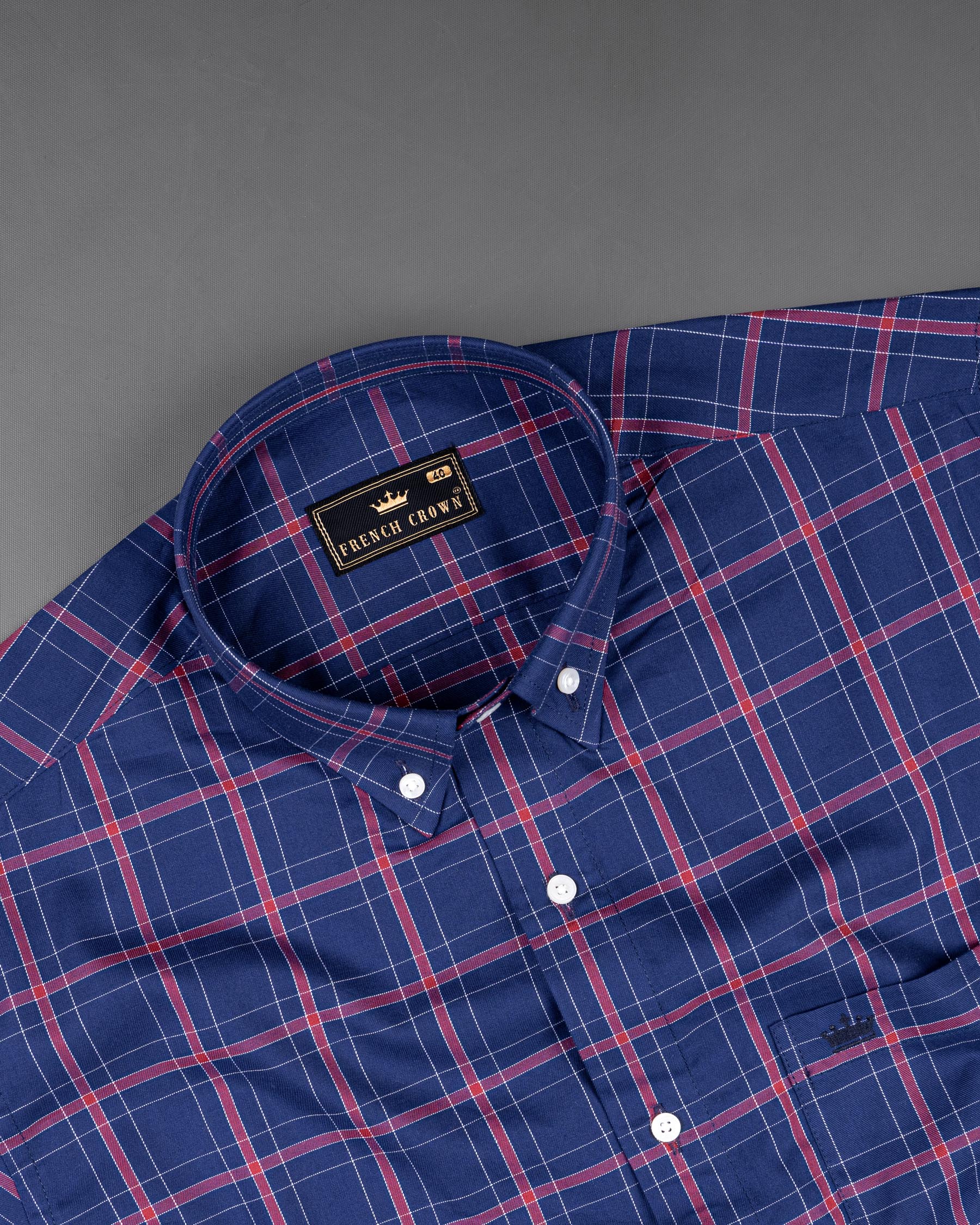 Rhino Blue Windowpane Twill Premium Cotton Shirt 6970-BD-38,6970-BD-H-38,6970-BD-39,6970-BD-H-39,6970-BD-40,6970-BD-H-40,6970-BD-42,6970-BD-H-42,6970-BD-44,6970-BD-H-44,6970-BD-46,6970-BD-H-46,6970-BD-48,6970-BD-H-48,6970-BD-50,6970-BD-H-50,6970-BD-52,6970-BD-H-52