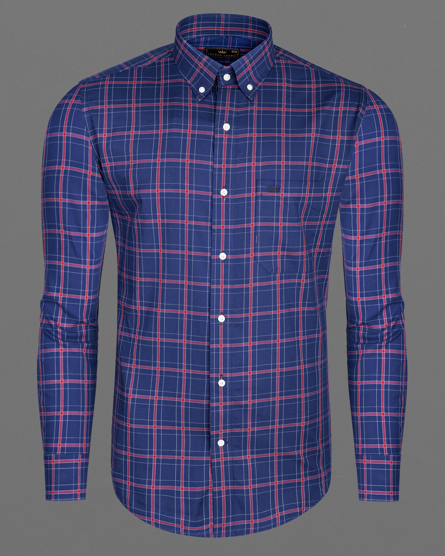 Rhino Blue Windowpane Twill Premium Cotton Shirt 6970-BD-38,6970-BD-H-38,6970-BD-39,6970-BD-H-39,6970-BD-40,6970-BD-H-40,6970-BD-42,6970-BD-H-42,6970-BD-44,6970-BD-H-44,6970-BD-46,6970-BD-H-46,6970-BD-48,6970-BD-H-48,6970-BD-50,6970-BD-H-50,6970-BD-52,6970-BD-H-52