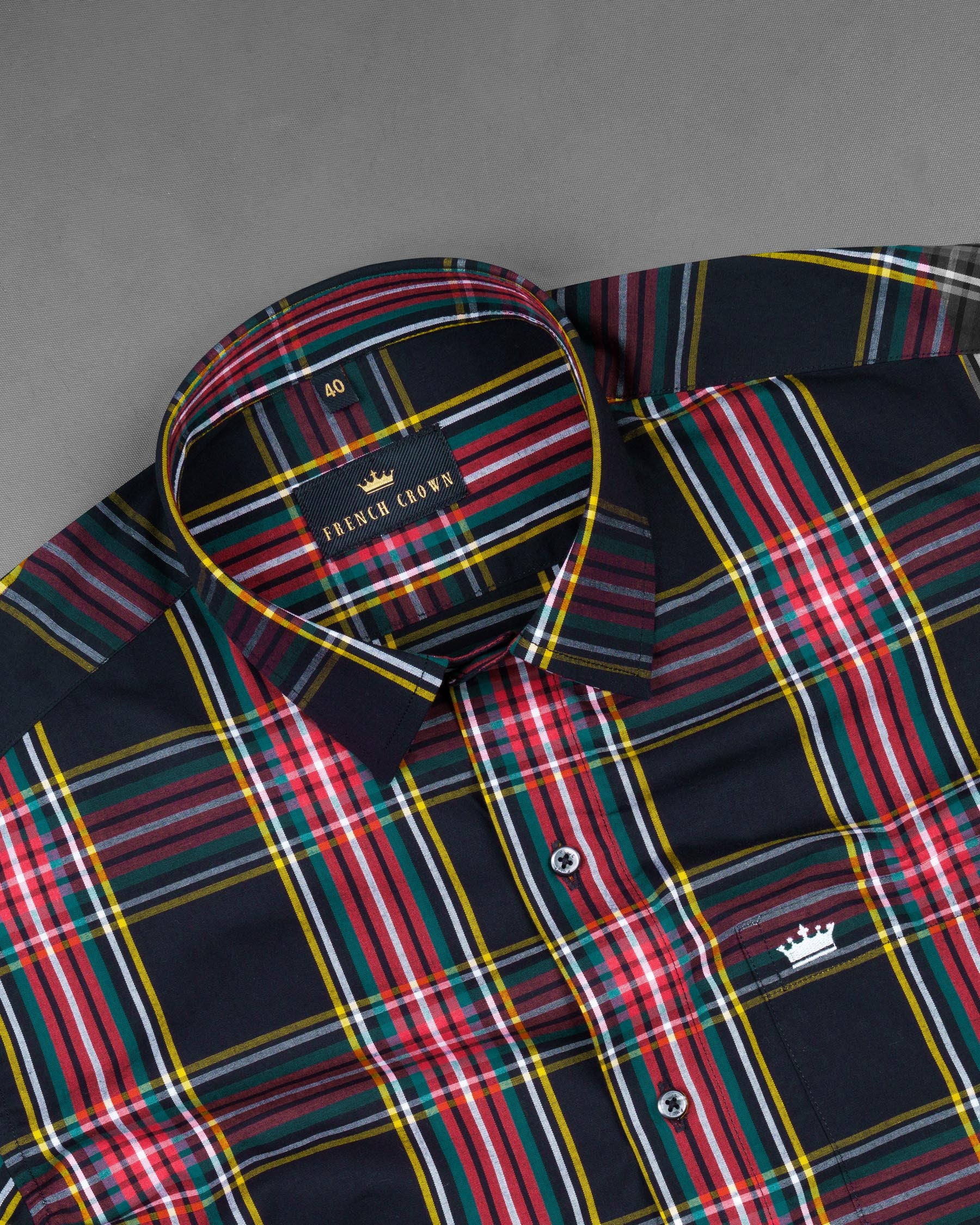 Jade Black Multicolour Plaid Premium Cotton Shirt 7117-BLK-38,7117-BLK-H-38,7117-BLK-39,7117-BLK-H-39,7117-BLK-40,7117-BLK-H-40,7117-BLK-42,7117-BLK-H-42,7117-BLK-44,7117-BLK-H-44,7117-BLK-46,7117-BLK-H-46,7117-BLK-48,7117-BLK-H-48,7117-BLK-50,7117-BLK-H-50,7117-BLK-52,7117-BLK-H-52