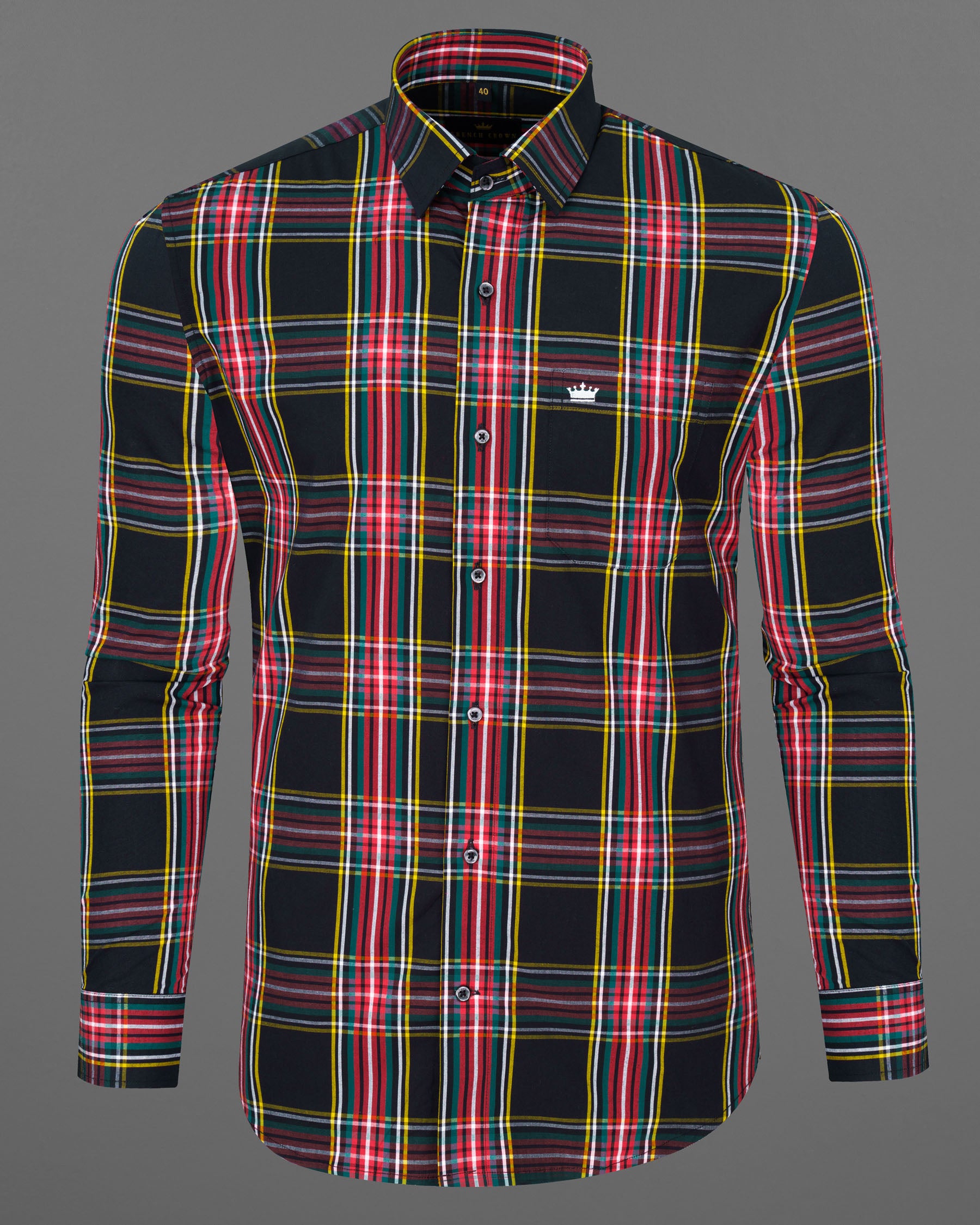 Jade Black Multicolour Plaid Premium Cotton Shirt 7117-BLK-38,7117-BLK-H-38,7117-BLK-39,7117-BLK-H-39,7117-BLK-40,7117-BLK-H-40,7117-BLK-42,7117-BLK-H-42,7117-BLK-44,7117-BLK-H-44,7117-BLK-46,7117-BLK-H-46,7117-BLK-48,7117-BLK-H-48,7117-BLK-50,7117-BLK-H-50,7117-BLK-52,7117-BLK-H-52