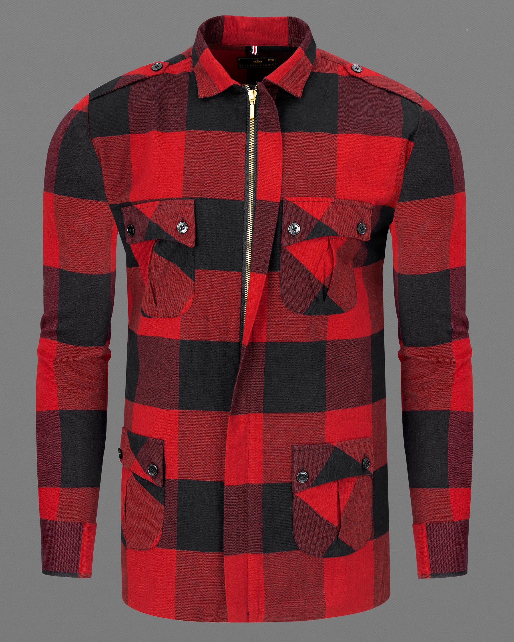 Peanut with Pale Carmine Red Herringbone Zipper Closure Over Shirt 7367-P95-38, 7367-P95-H-38, 7367-P95-39, 7367-P95-H-39, 7367-P95-40, 7367-P95-H-40, 7367-P95-42, 7367-P95-H-42, 7367-P95-44, 7367-P95-H-44, 7367-P95-46, 7367-P95-H-46, 7367-P95-48, 7367-P95-H-48, 7367-P95-50, 7367-P95-H-50, 7367-P95-52, 7367-P95-H-52