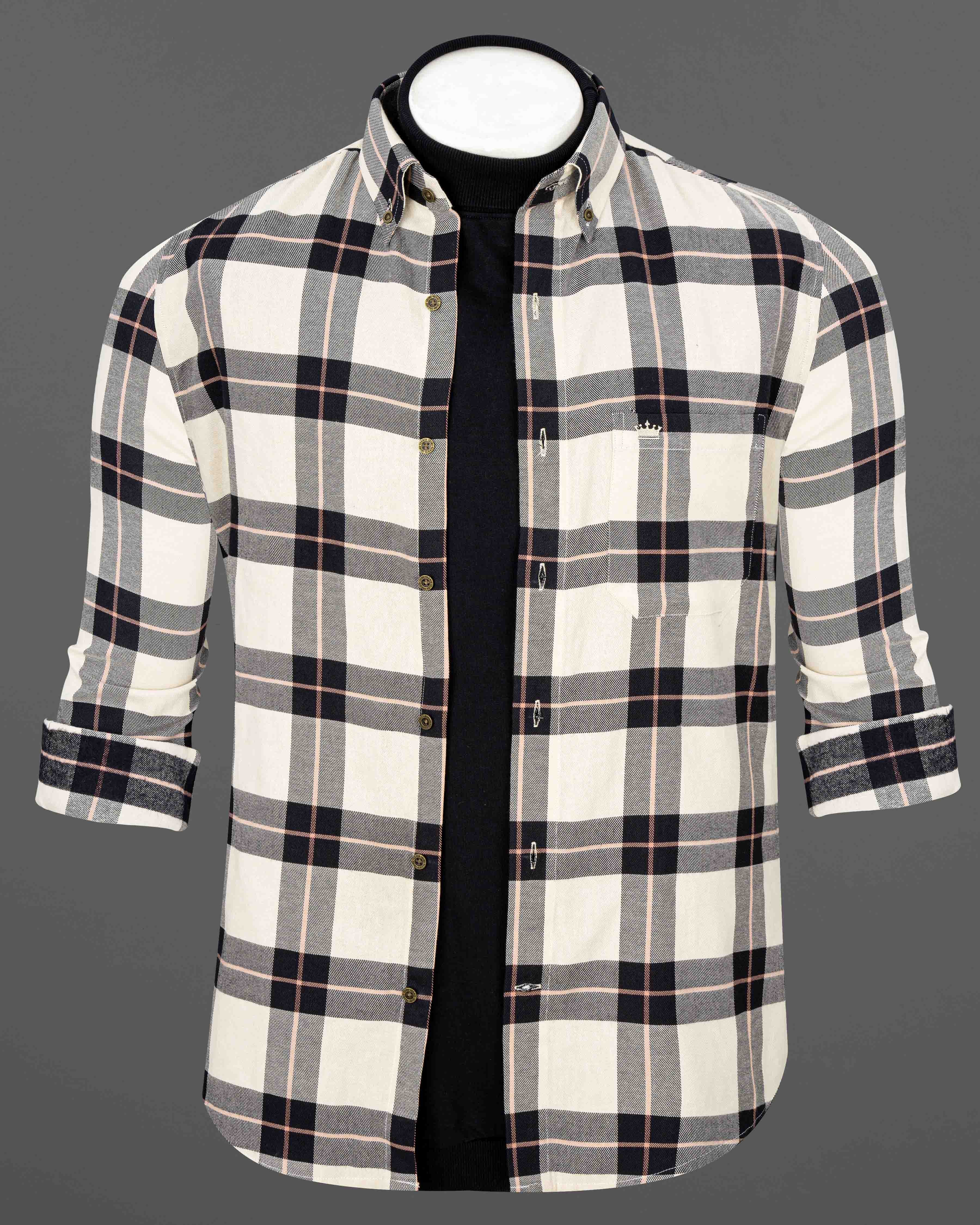 Albescent Twill Plaid Premium Cotton OverShirt/Shacket