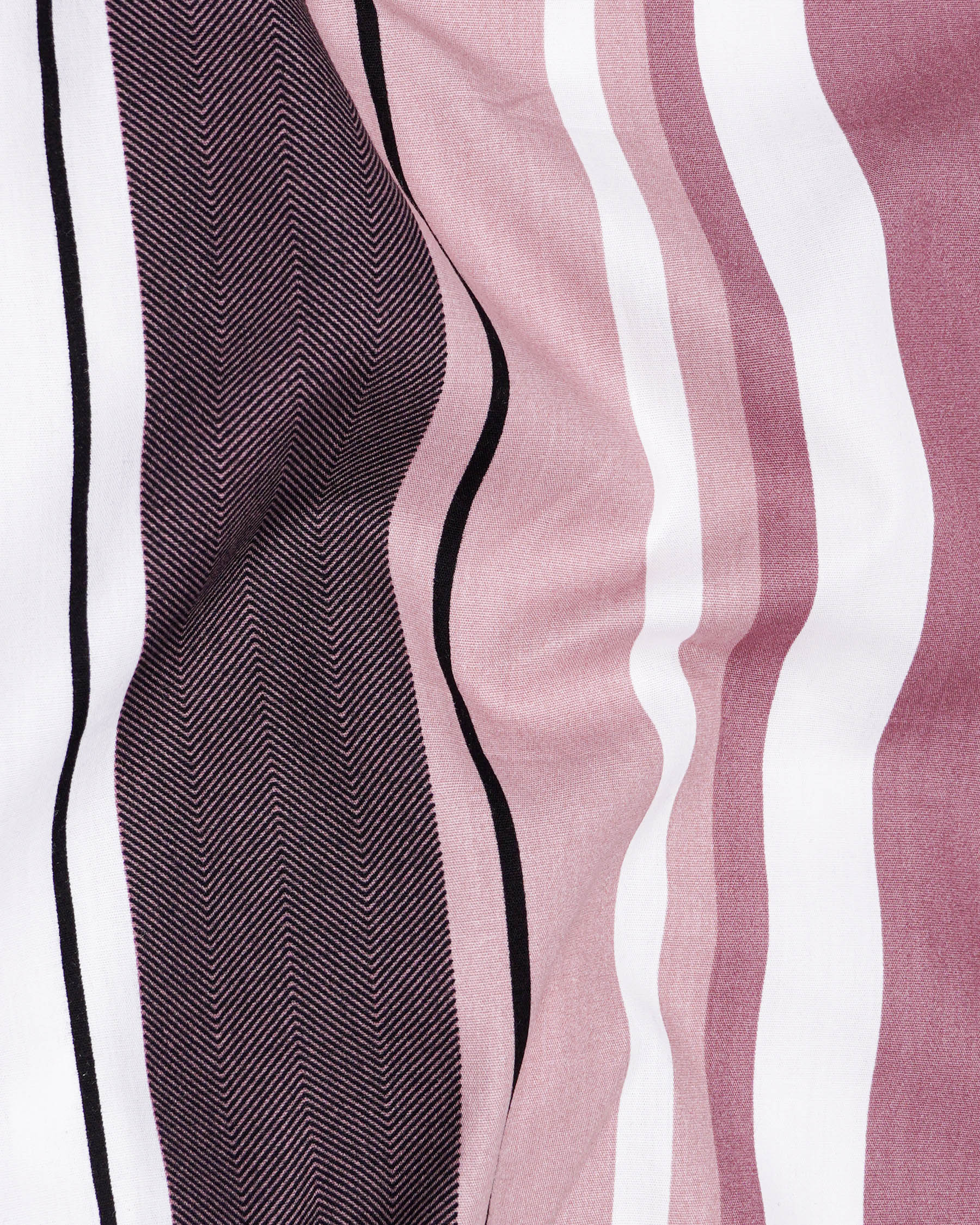 Bouquet with Melaine Pink Striped Premium Cotton Shirt