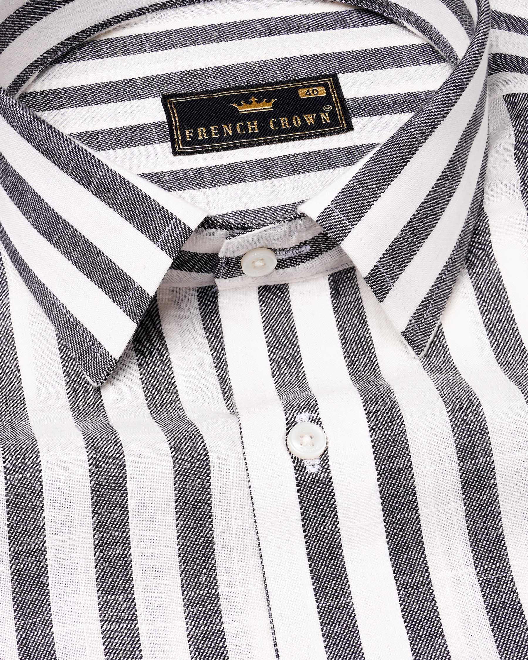 Wenge Gray and Gainsboro Twill Striped Premium Cotton Shirt 7448-38, 7448-H-38, 7448-39, 7448-H-39, 7448-40, 7448-H-40, 7448-42, 7448-H-42, 7448-44, 7448-H-44, 7448-46, 7448-H-46, 7448-48, 7448-H-48, 7448-50, 7448-H-50, 7448-52, 7448-H-52
