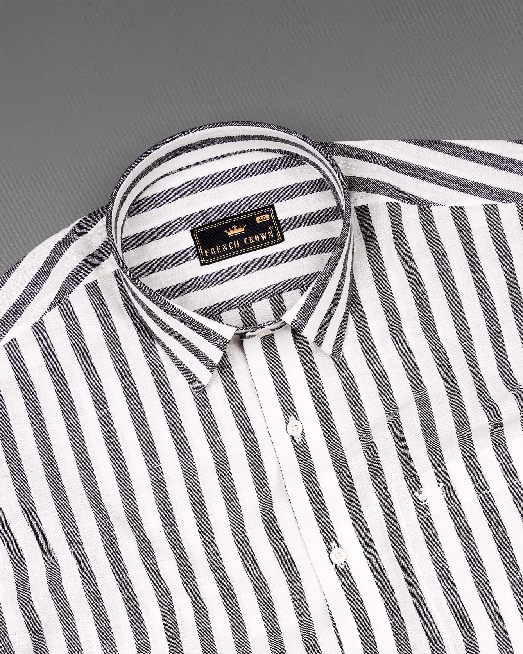 Wenge Gray and Gainsboro Twill Striped Premium Cotton Shirt 7448-38, 7448-H-38, 7448-39, 7448-H-39, 7448-40, 7448-H-40, 7448-42, 7448-H-42, 7448-44, 7448-H-44, 7448-46, 7448-H-46, 7448-48, 7448-H-48, 7448-50, 7448-H-50, 7448-52, 7448-H-52