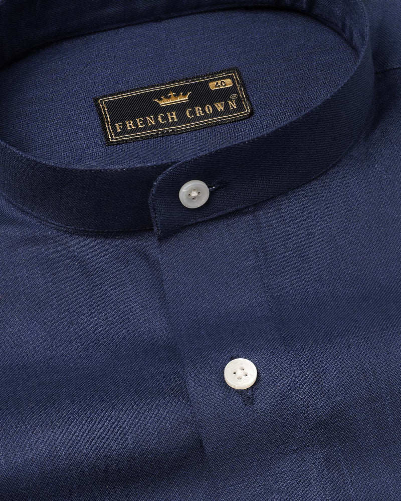 Rhino Blue Luxurious Linen Shirt 7453-M-38, 7453-M-H-38, 7453-M-39, 7453-M-H-39, 7453-M-40, 7453-M-H-40, 7453-M-42, 7453-M-H-42, 7453-M-44, 7453-M-H-44, 7453-M-46, 7453-M-H-46, 7453-M-48, 7453-M-H-48, 7453-M-50, 7453-M-H-50, 7453-M-52, 7453-M-H-52