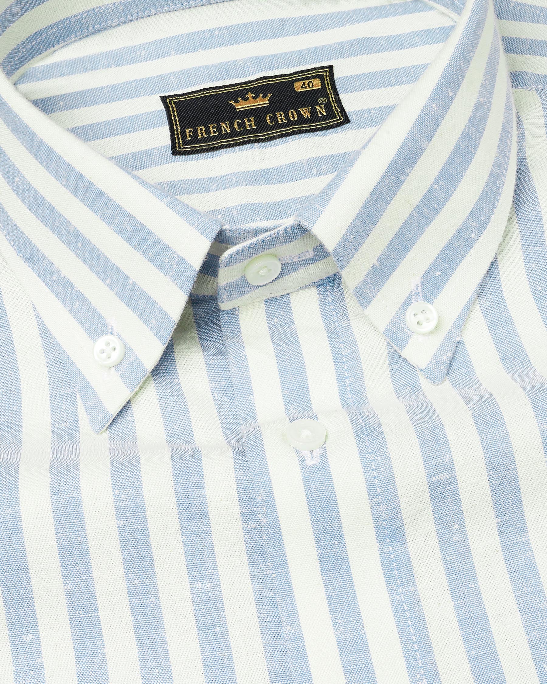 Geyser Blue and off White Striped Luxurious Linen Shirt 7456-BD-38, 7456-BD-H-38, 7456-BD-39, 7456-BD-H-39, 7456-BD-40, 7456-BD-H-40, 7456-BD-42, 7456-BD-H-42, 7456-BD-44, 7456-BD-H-44, 7456-BD-46, 7456-BD-H-46, 7456-BD-48, 7456-BD-H-48, 7456-BD-50, 7456-BD-H-50, 7456-BD-52, 7456-BD-H-52