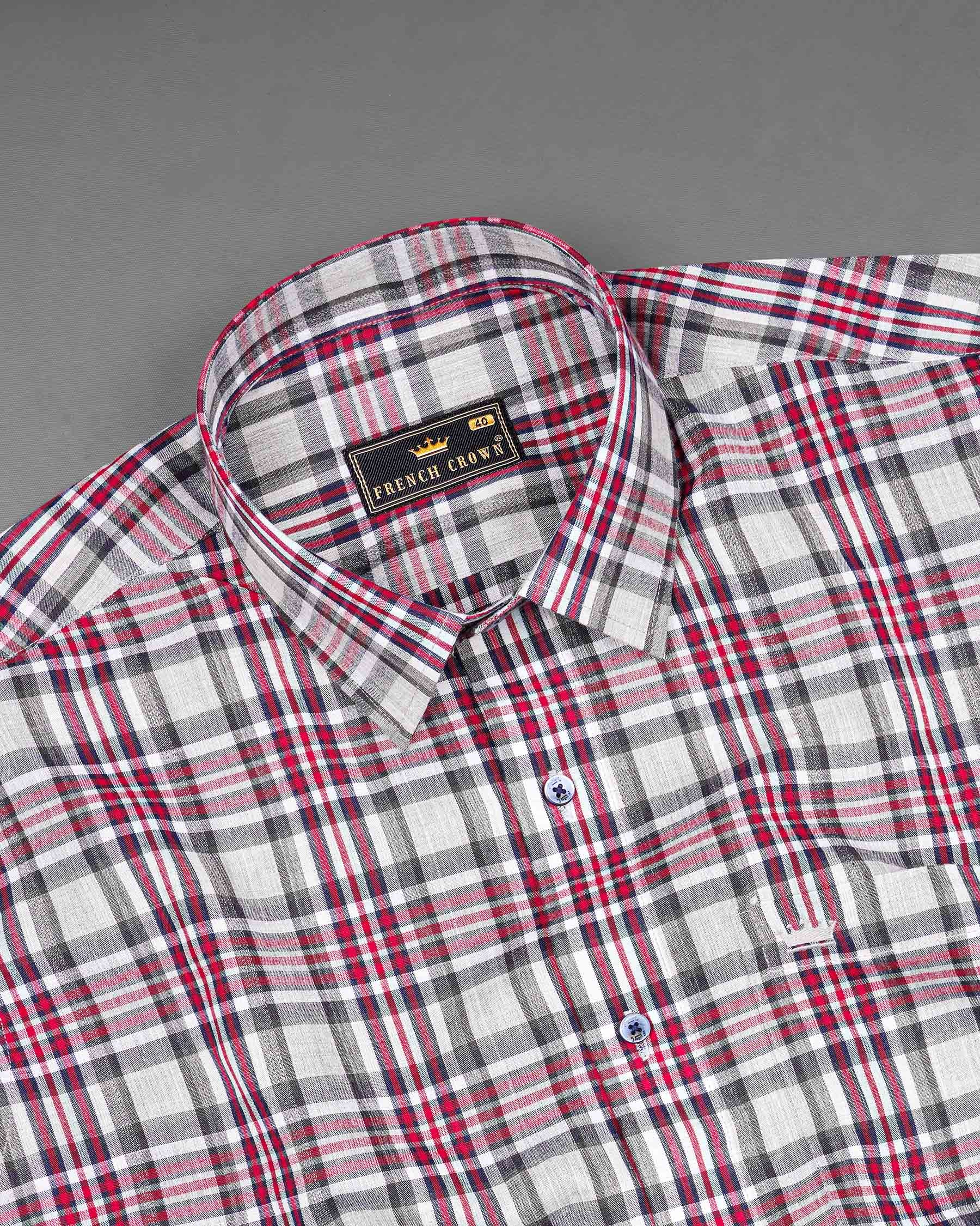 Shiraz Red with Fedora Gray Plaid Premium Cotton Shirt 7463-BLE-38, 7463-BLE-H-38, 7463-BLE-39, 7463-BLE-H-39, 7463-BLE-40, 7463-BLE-H-40, 7463-BLE-42, 7463-BLE-H-42, 7463-BLE-44, 7463-BLE-H-44, 7463-BLE-46, 7463-BLE-H-46, 7463-BLE-48, 7463-BLE-H-48, 7463-BLE-50, 7463-BLE-H-50, 7463-BLE-52, 7463-BLE-H-52