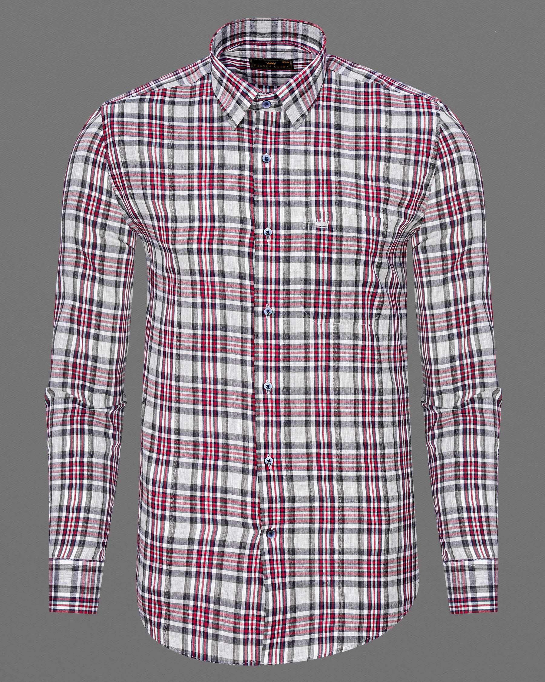 Shiraz Red with Fedora Gray Plaid Premium Cotton Shirt 7463-BLE-38, 7463-BLE-H-38, 7463-BLE-39, 7463-BLE-H-39, 7463-BLE-40, 7463-BLE-H-40, 7463-BLE-42, 7463-BLE-H-42, 7463-BLE-44, 7463-BLE-H-44, 7463-BLE-46, 7463-BLE-H-46, 7463-BLE-48, 7463-BLE-H-48, 7463-BLE-50, 7463-BLE-H-50, 7463-BLE-52, 7463-BLE-H-52