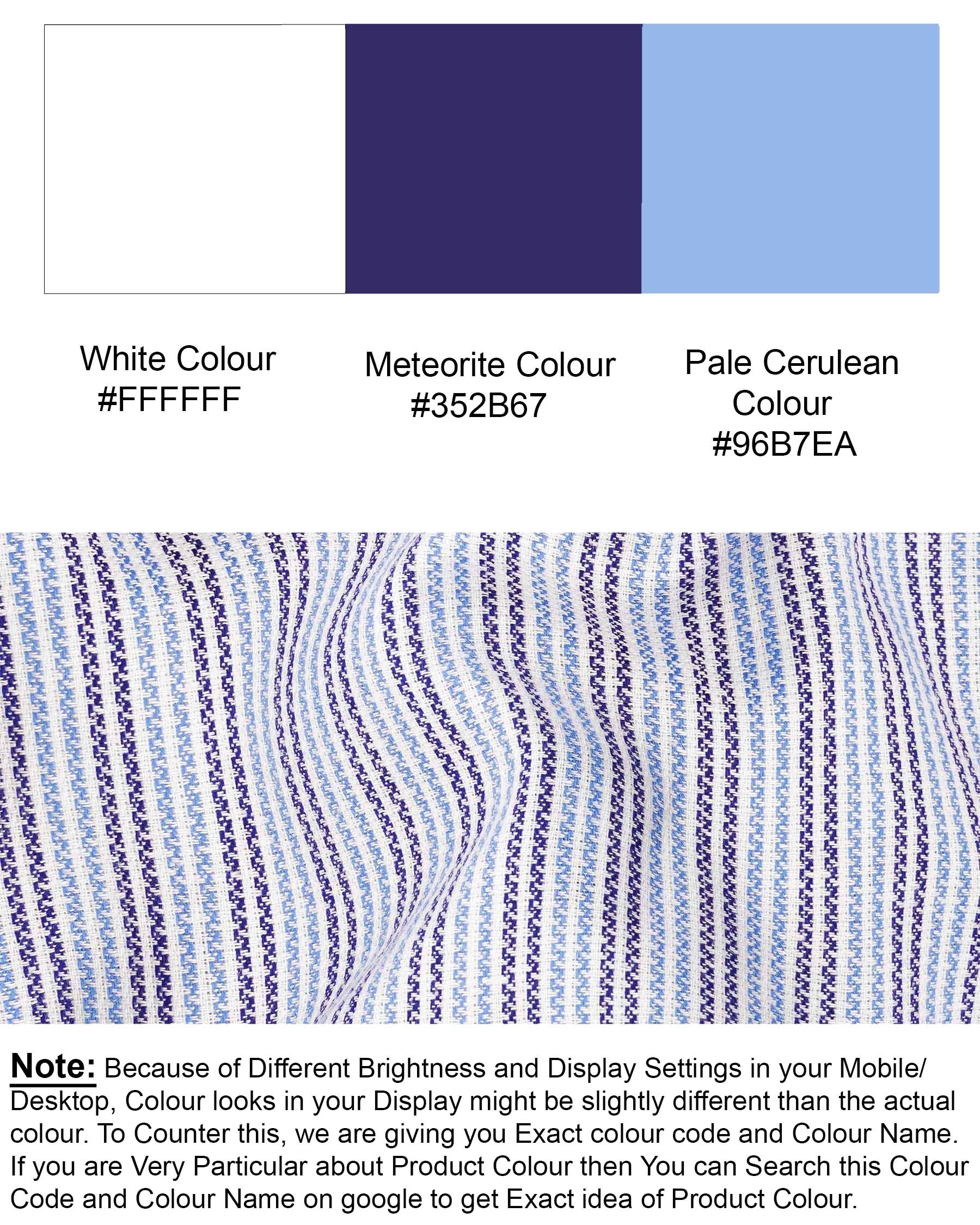 Meteorite Navy Blue with Pale Cerulean Blue Striped Dobby Textured Premium Giza Cotton Shirt 7465-BD-38, 7465-BD-H-38, 7465-BD-39, 7465-BD-H-39, 7465-BD-40, 7465-BD-H-40, 7465-BD-42, 7465-BD-H-42, 7465-BD-44, 7465-BD-H-44, 7465-BD-46, 7465-BD-H-46, 7465-BD-48, 7465-BD-H-48, 7465-BD-50, 7465-BD-H-50, 7465-BD-52, 7465-BD-H-52
