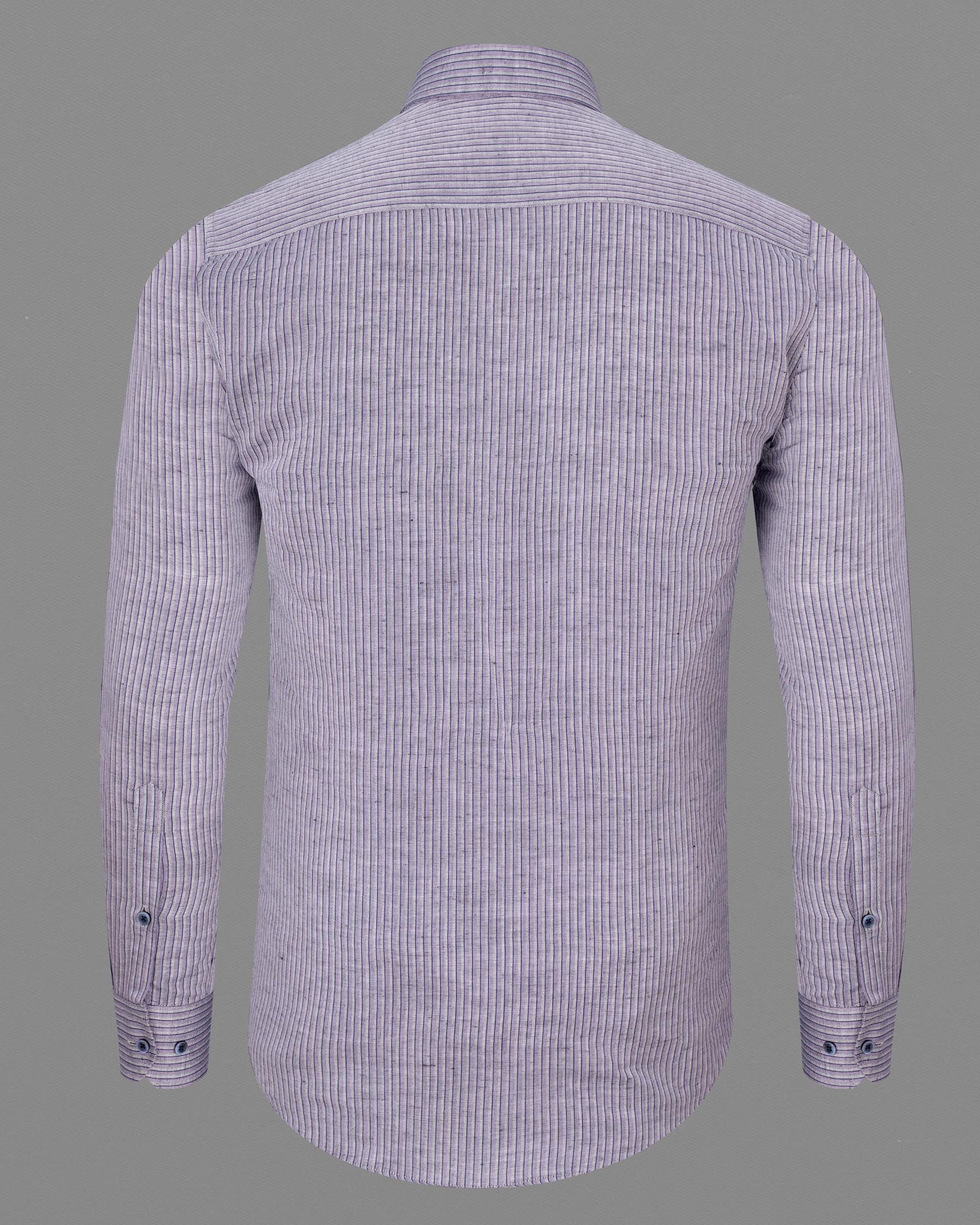 Venus Purple Pinstriped Luxurious Linen Shirt 7473-BLE-38, 7473-BLE-H-38, 7473-BLE-39, 7473-BLE-H-39, 7473-BLE-40, 7473-BLE-H-40, 7473-BLE-42, 7473-BLE-H-42, 7473-BLE-44, 7473-BLE-H-44, 7473-BLE-46, 7473-BLE-H-46, 7473-BLE-48, 7473-BLE-H-48, 7473-BLE-50, 7473-BLE-H-50, 7473-BLE-52, 7473-BLE-H-52