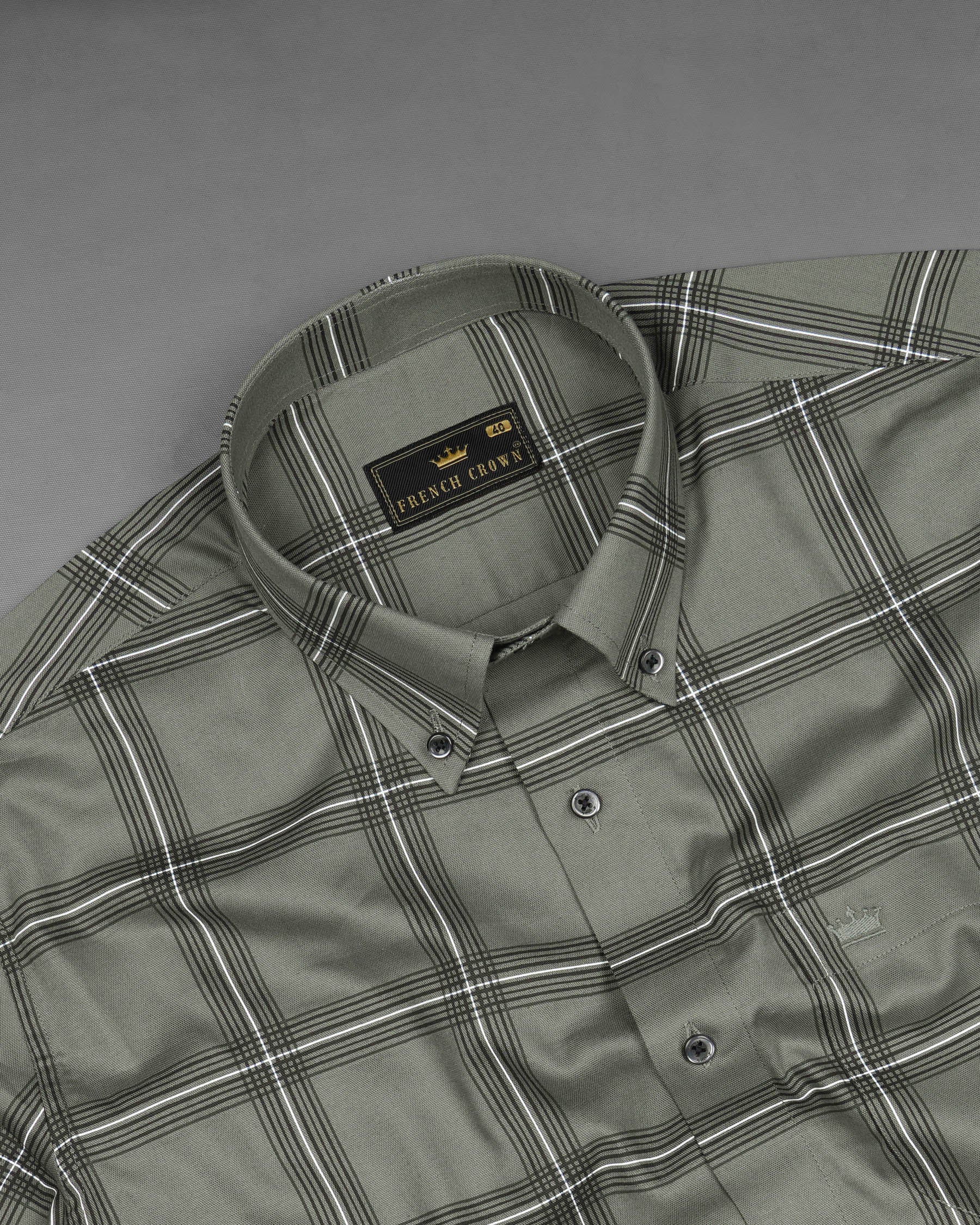 Ironside Green Windowpane Royal Oxford Shirt 7491-BD-BLK-38, 7491-BD-BLK-H-38, 7491-BD-BLK-39, 7491-BD-BLK-H-39, 7491-BD-BLK-40, 7491-BD-BLK-H-40, 7491-BD-BLK-42, 7491-BD-BLK-H-42, 7491-BD-BLK-44, 7491-BD-BLK-H-44, 7491-BD-BLK-46, 7491-BD-BLK-H-46, 7491-BD-BLK-48, 7491-BD-BLK-H-48, 7491-BD-BLK-50, 7491-BD-BLK-H-50, 7491-BD-BLK-52, 7491-BD-BLK-H-52