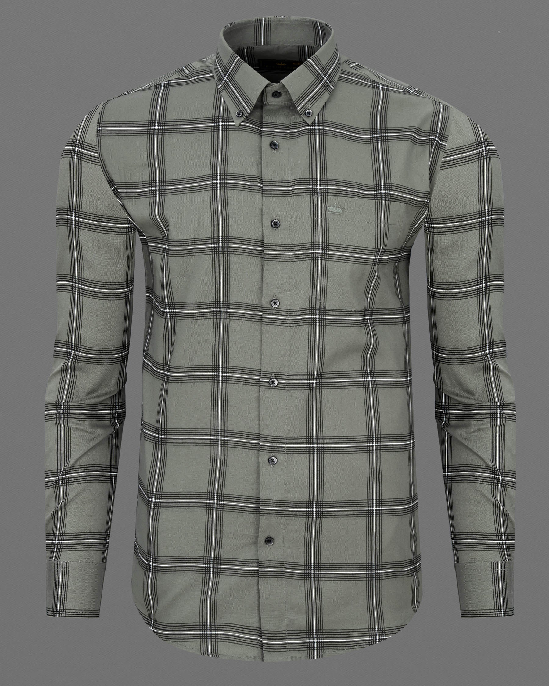 Ironside Green Windowpane Royal Oxford Shirt 7491-BD-BLK-38, 7491-BD-BLK-H-38, 7491-BD-BLK-39, 7491-BD-BLK-H-39, 7491-BD-BLK-40, 7491-BD-BLK-H-40, 7491-BD-BLK-42, 7491-BD-BLK-H-42, 7491-BD-BLK-44, 7491-BD-BLK-H-44, 7491-BD-BLK-46, 7491-BD-BLK-H-46, 7491-BD-BLK-48, 7491-BD-BLK-H-48, 7491-BD-BLK-50, 7491-BD-BLK-H-50, 7491-BD-BLK-52, 7491-BD-BLK-H-52