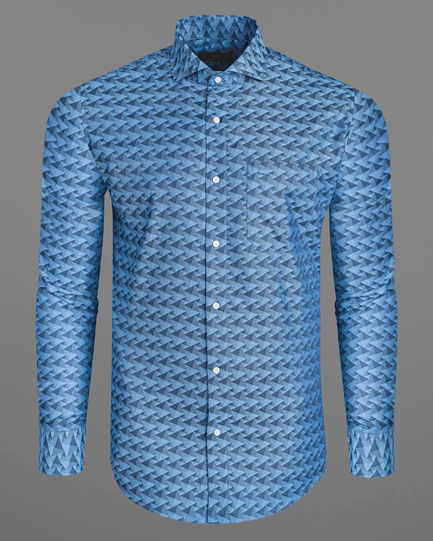 Danube Blue with Blumine 3D art Jacquard Textured Premium Giza Cotton Shirt 7497-CA-38, 7497-CA-H-38, 7497-CA-39, 7497-CA-H-39, 7497-CA-40, 7497-CA-H-40, 7497-CA-42, 7497-CA-H-42, 7497-CA-44, 7497-CA-H-44, 7497-CA-46, 7497-CA-H-46, 7497-CA-48, 7497-CA-H-48, 7497-CA-50, 7497-CA-H-50, 7497-CA-52, 7497-CA-H-52
