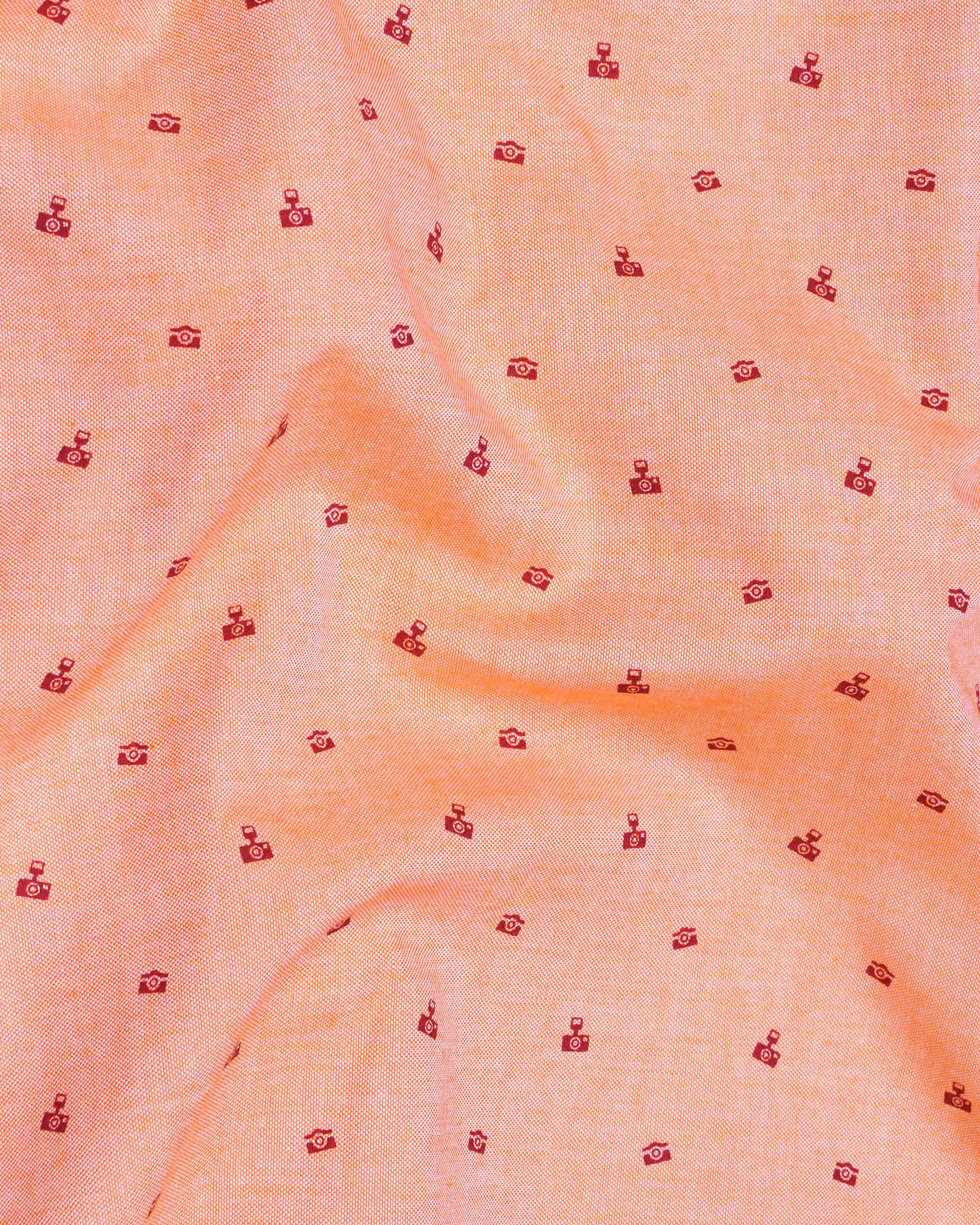 Dark Salmon Peach Camera Print Royal Oxford Shirt 7510-BD-38, 7510-BD-H-38, 7510-BD-39, 7510-BD-H-39, 7510-BD-40, 7510-BD-H-40, 7510-BD-42, 7510-BD-H-42, 7510-BD-44, 7510-BD-H-44, 7510-BD-46, 7510-BD-H-46, 7510-BD-48, 7510-BD-H-48, 7510-BD-50, 7510-BD-H-50, 7510-BD-52, 7510-BD-H-52