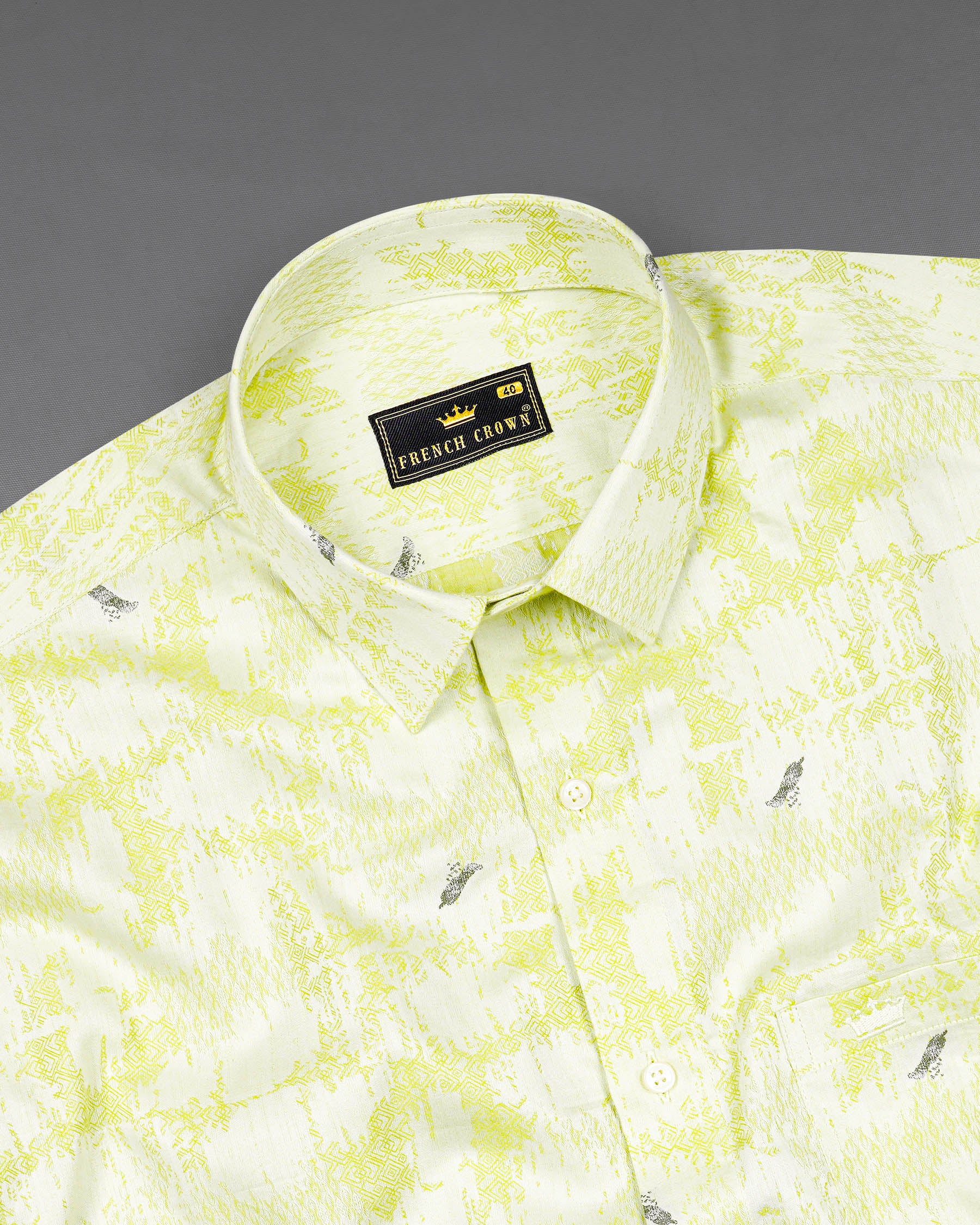 Wattle Mint faded feather Jacquard Textured Premium Giza Cotton Shirt 7549-38,7549-38,7549-39,7549-39,7549-40,7549-40,7549-42,7549-42,7549-44,7549-44,7549-46,7549-46,7549-48,7549-48,7549-50,7549-50,7549-52,7549-52