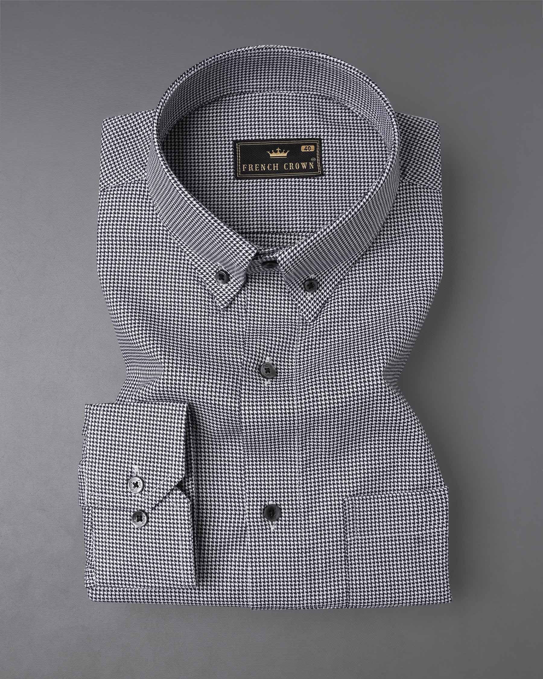 Jade Black and White Houndstooth Textured Premium Giza Cotton Shirt 7576-BD-BLK-38,7576-BD-BLK-38,7576-BD-BLK-39,7576-BD-BLK-39,7576-BD-BLK-40,7576-BD-BLK-40,7576-BD-BLK-42,7576-BD-BLK-42,7576-BD-BLK-44,7576-BD-BLK-44,7576-BD-BLK-46,7576-BD-BLK-46,7576-BD-BLK-48,7576-BD-BLK-48,7576-BD-BLK-50,7576-BD-BLK-50,7576-BD-BLK-52,7576-BD-BLK-52