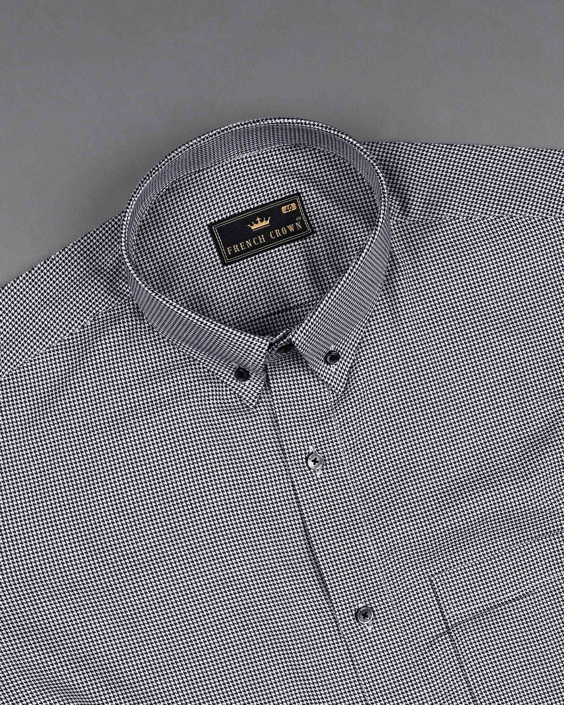 Jade Black and White Houndstooth Textured Premium Giza Cotton Shirt 7576-BD-BLK-38,7576-BD-BLK-38,7576-BD-BLK-39,7576-BD-BLK-39,7576-BD-BLK-40,7576-BD-BLK-40,7576-BD-BLK-42,7576-BD-BLK-42,7576-BD-BLK-44,7576-BD-BLK-44,7576-BD-BLK-46,7576-BD-BLK-46,7576-BD-BLK-48,7576-BD-BLK-48,7576-BD-BLK-50,7576-BD-BLK-50,7576-BD-BLK-52,7576-BD-BLK-52