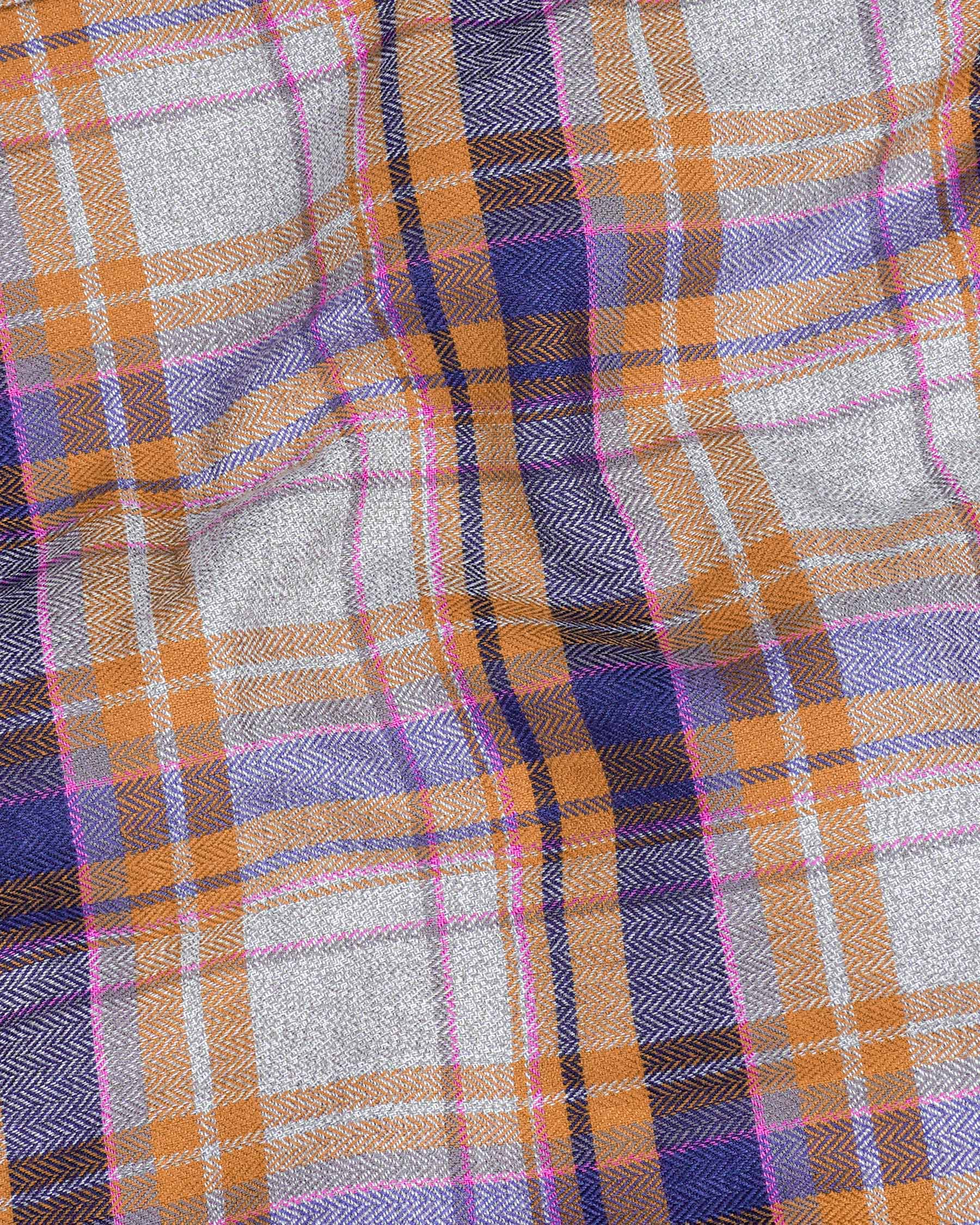 Wisteria Gray with Raw Sienna Plaid Herringbone Shirt 7636-BD-38,7636-BD-38,7636-BD-39,7636-BD-39,7636-BD-40,7636-BD-40,7636-BD-42,7636-BD-42,7636-BD-44,7636-BD-44,7636-BD-46,7636-BD-46,7636-BD-48,7636-BD-48,7636-BD-50,7636-BD-50,7636-BD-52,7636-BD-52