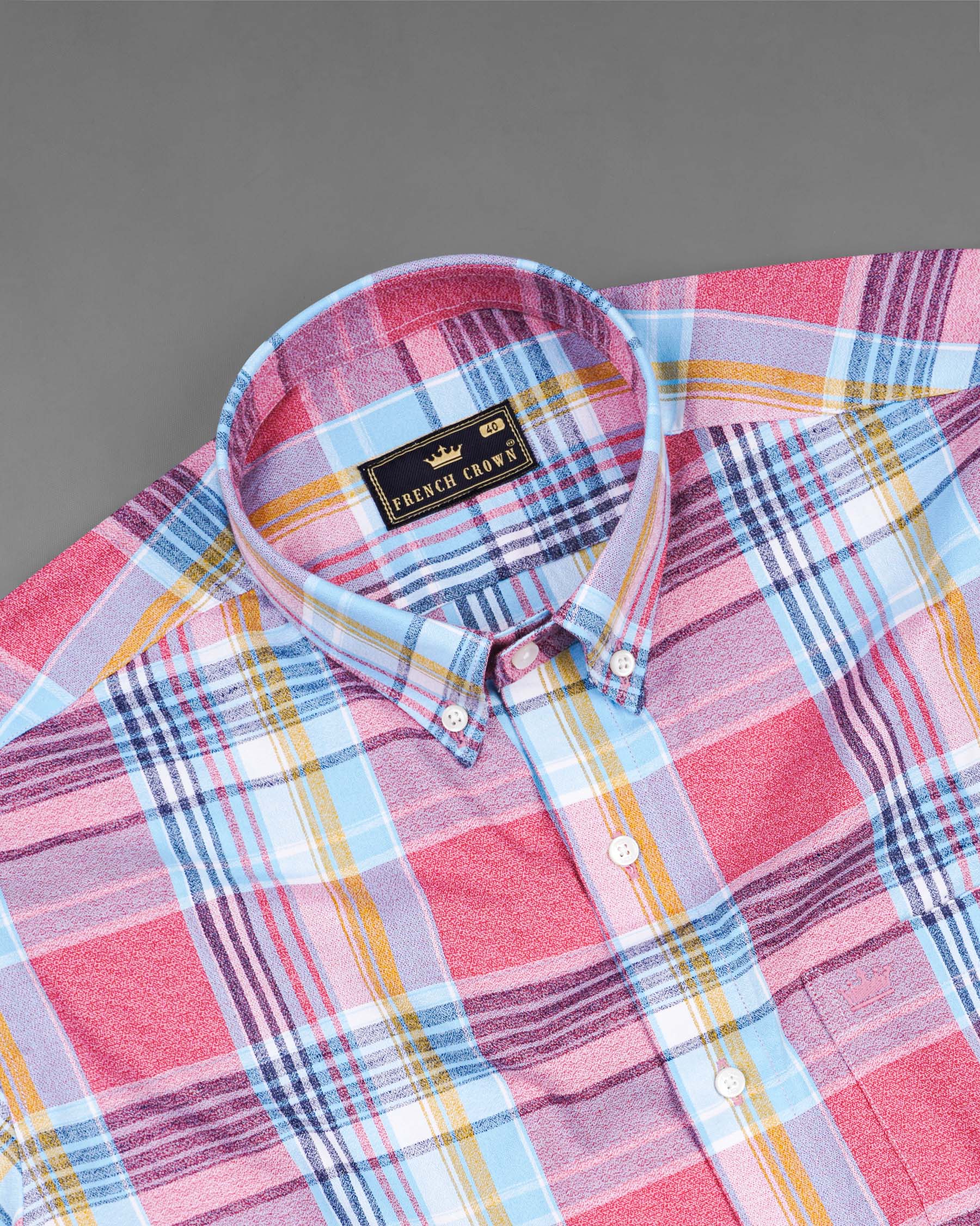 Charm Pink Plaid Dobby Textured Premium Giza Cotton Shirt 7693-BD-38,7693-BD-38,7693-BD-39,7693-BD-39,7693-BD-40,7693-BD-40,7693-BD-42,7693-BD-42,7693-BD-44,7693-BD-44,7693-BD-46,7693-BD-46,7693-BD-48,7693-BD-48,7693-BD-50,7693-BD-50,7693-BD-52,7693-BD-52
