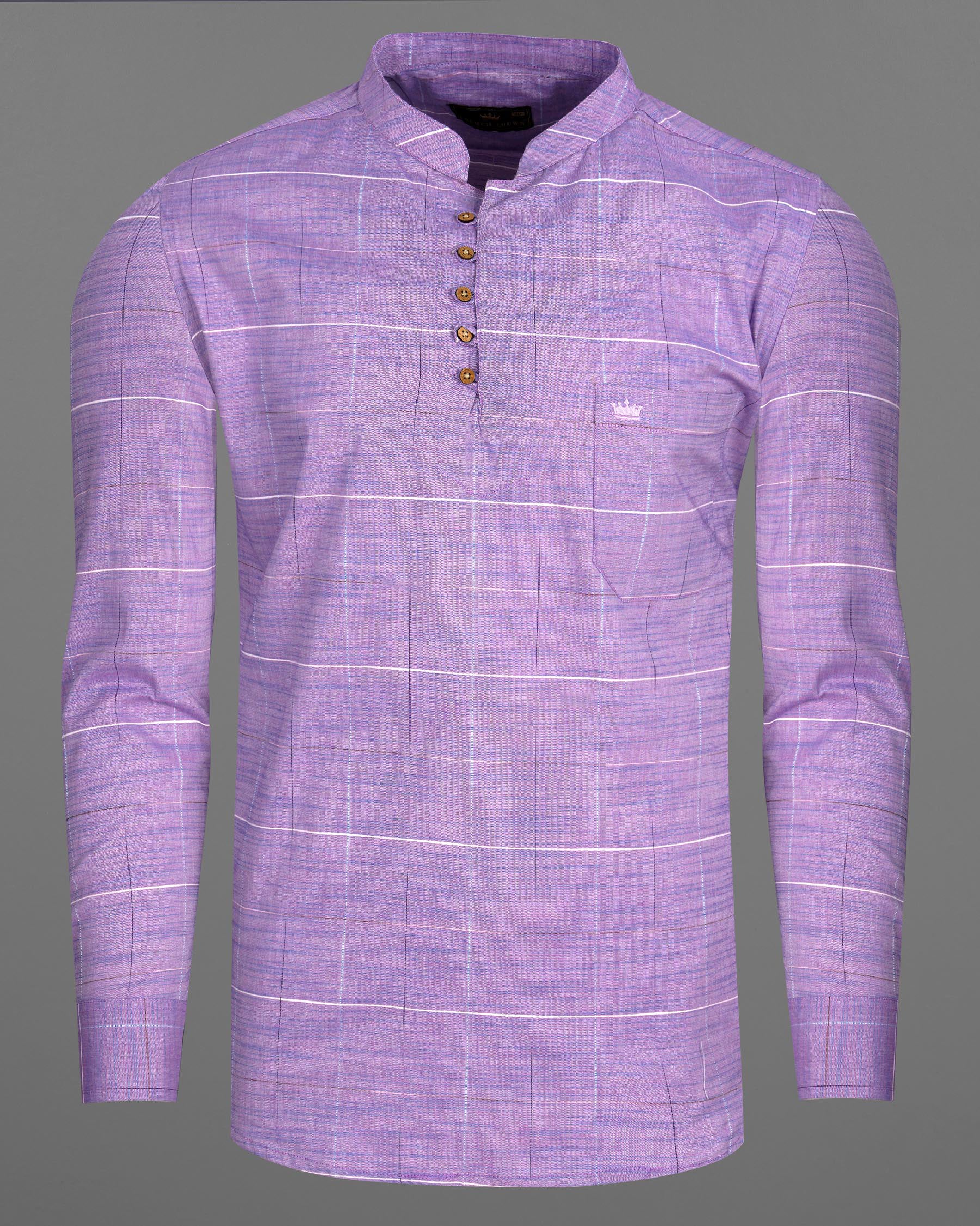 Lavender Purple Plaid Dobby Textured Premium Giza Cotton Kurta Shirt 7719-KS-38,7719-KS-38,7719-KS-39,7719-KS-39,7719-KS-40,7719-KS-40,7719-KS-42,7719-KS-42,7719-KS-44,7719-KS-44,7719-KS-46,7719-KS-46,7719-KS-48,7719-KS-48,7719-KS-50,7719-KS-50,7719-KS-52,7719-KS-52