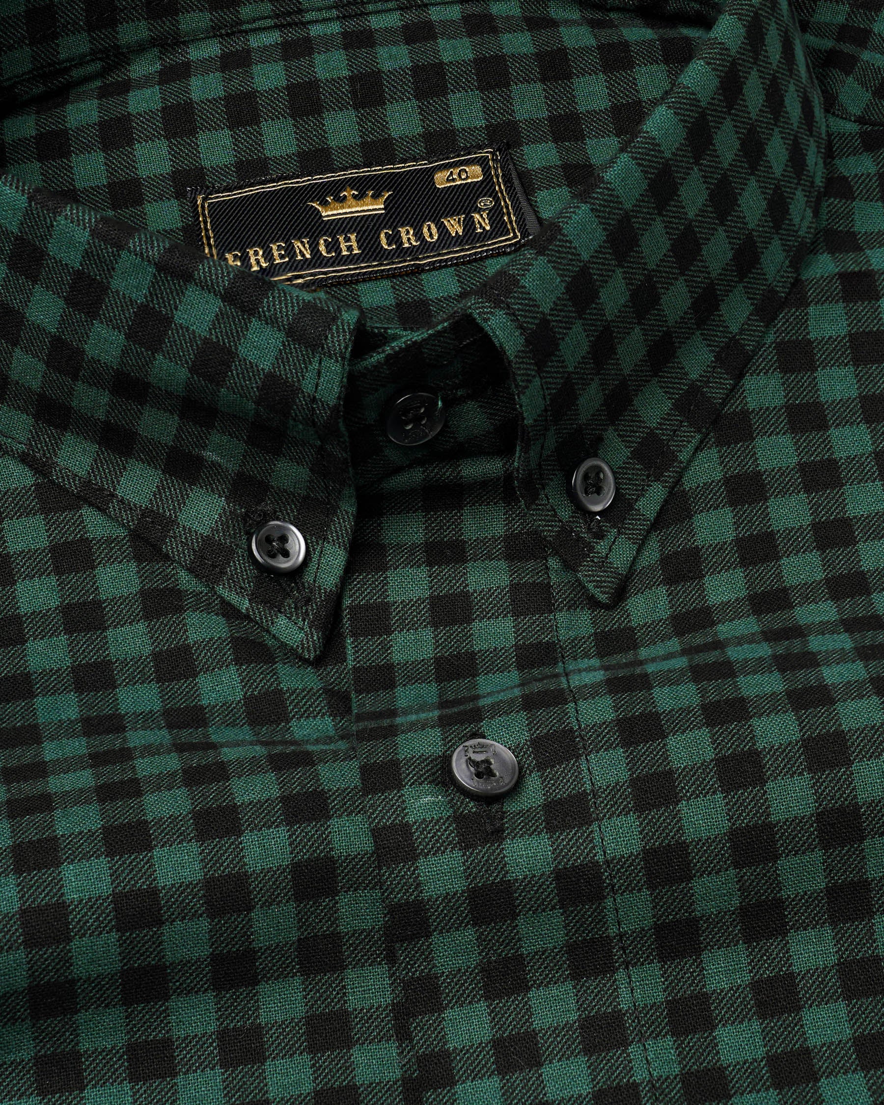 Outer Space Green With Back Gingham Checkered Twill Premium Cotton Shirt 7761-BD-BLK-38, 7761-BD-BLK-H-38, 7761-BD-BLK-39, 7761-BD-BLK-H-39, 7761-BD-BLK-40, 7761-BD-BLK-H-40, 7761-BD-BLK-42, 7761-BD-BLK-H-42, 7761-BD-BLK-44, 7761-BD-BLK-H-44, 7761-BD-BLK-46, 7761-BD-BLK-H-46, 7761-BD-BLK-48, 7761-BD-BLK-H-48, 7761-BD-BLK-50, 7761-BD-BLK-H-50, 7761-BD-BLK-52, 7761-BD-BLK-H-52