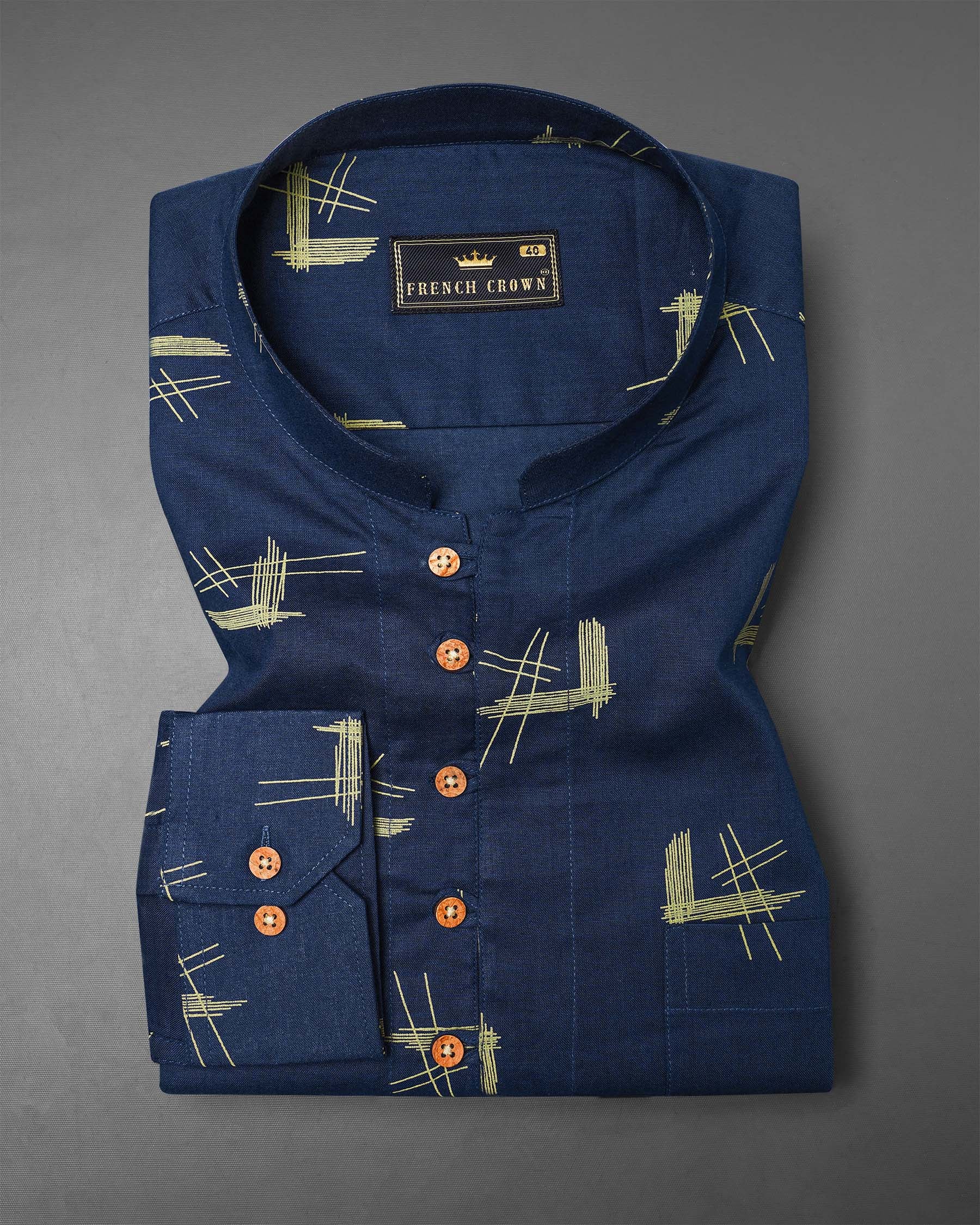 Cloud Burst Navy Blue Printed Luxurious Linen Kurta Shirt 7824-KS-38,7824-KS-38,7824-KS-39,7824-KS-39,7824-KS-40,7824-KS-40,7824-KS-42,7824-KS-42,7824-KS-44,7824-KS-44,7824-KS-46,7824-KS-46,7824-KS-48,7824-KS-48,7824-KS-50,7824-KS-50,7824-KS-52,7824-KS-52