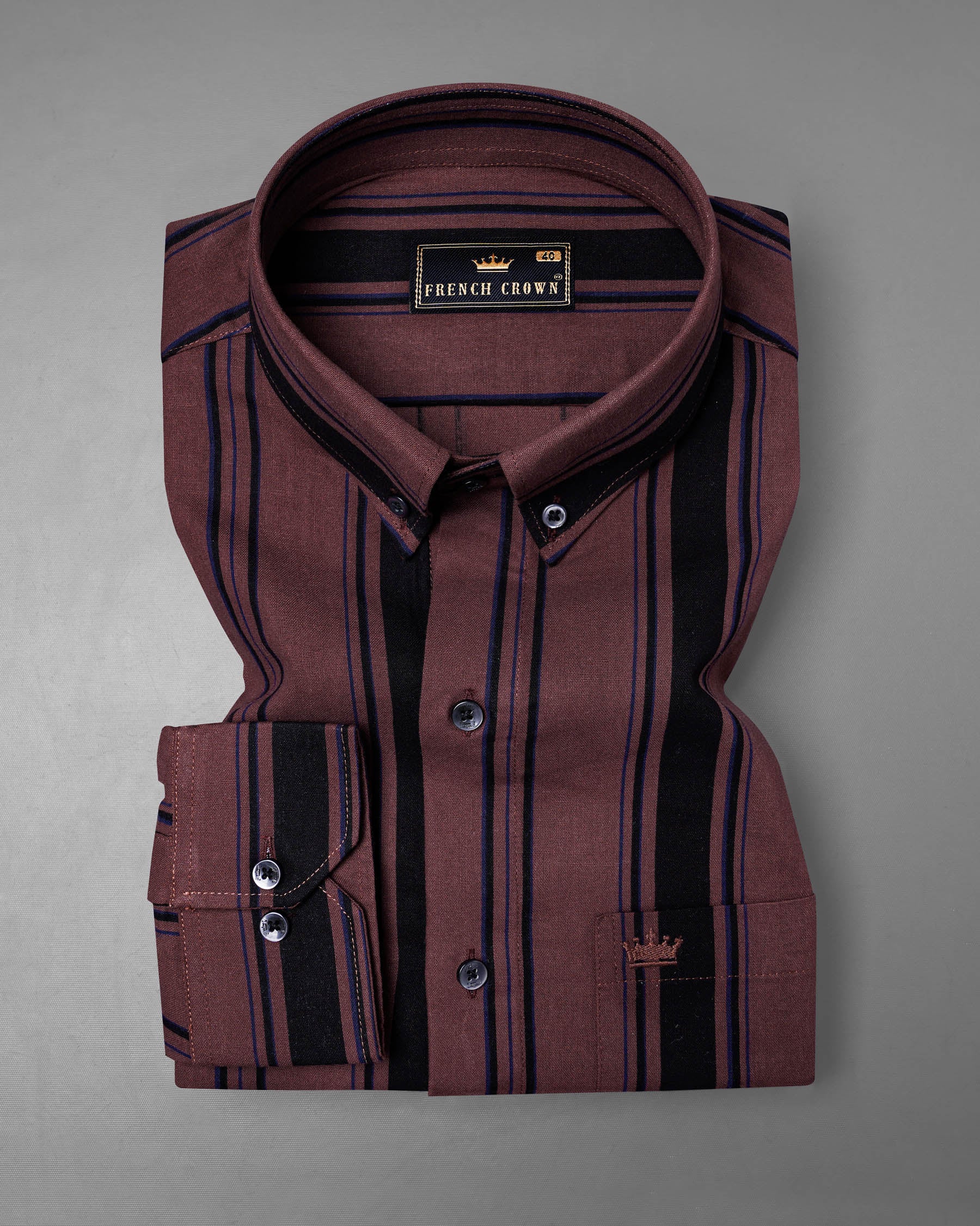 Matterhorn Brown Striped Royal Oxford Shirt 7832-BD-BLK-38,7832-BD-BLK-38,7832-BD-BLK-39,7832-BD-BLK-39,7832-BD-BLK-40,7832-BD-BLK-40,7832-BD-BLK-42,7832-BD-BLK-42,7832-BD-BLK-44,7832-BD-BLK-44,7832-BD-BLK-46,7832-BD-BLK-46,7832-BD-BLK-48,7832-BD-BLK-48,7832-BD-BLK-50,7832-BD-BLK-50