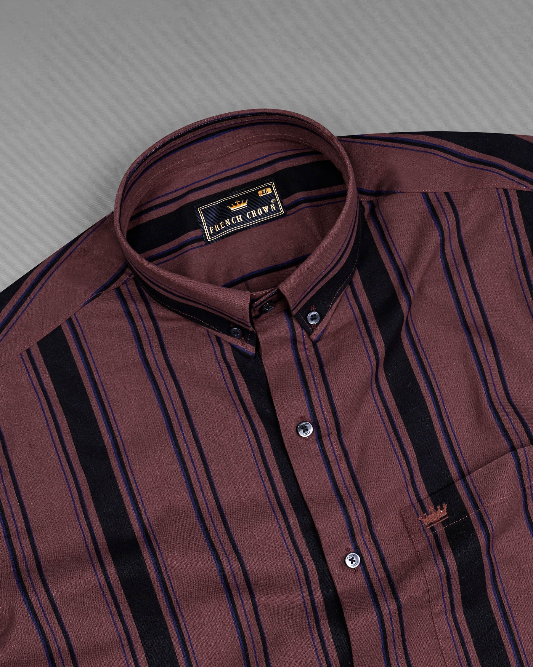 Matterhorn Brown Striped Royal Oxford Shirt 7832-BD-BLK-38,7832-BD-BLK-38,7832-BD-BLK-39,7832-BD-BLK-39,7832-BD-BLK-40,7832-BD-BLK-40,7832-BD-BLK-42,7832-BD-BLK-42,7832-BD-BLK-44,7832-BD-BLK-44,7832-BD-BLK-46,7832-BD-BLK-46,7832-BD-BLK-48,7832-BD-BLK-48,7832-BD-BLK-50,7832-BD-BLK-50