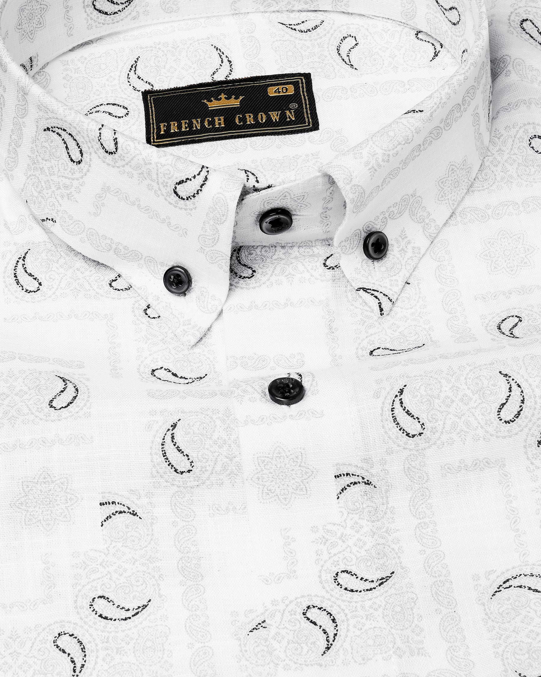 Bright White Paisley Printed Luxurious Linen Shirt 7845-BD-BLK-38,7845-BD-BLK-38,7845-BD-BLK-39,7845-BD-BLK-39,7845-BD-BLK-40,7845-BD-BLK-40,7845-BD-BLK-42,7845-BD-BLK-42,7845-BD-BLK-44,7845-BD-BLK-44,7845-BD-BLK-46,7845-BD-BLK-46,7845-BD-BLK-48,7845-BD-BLK-48,7845-BD-BLK-50,7845-BD-BLK-50,7845-BD-BLK-52,7845-BD-BLK-52