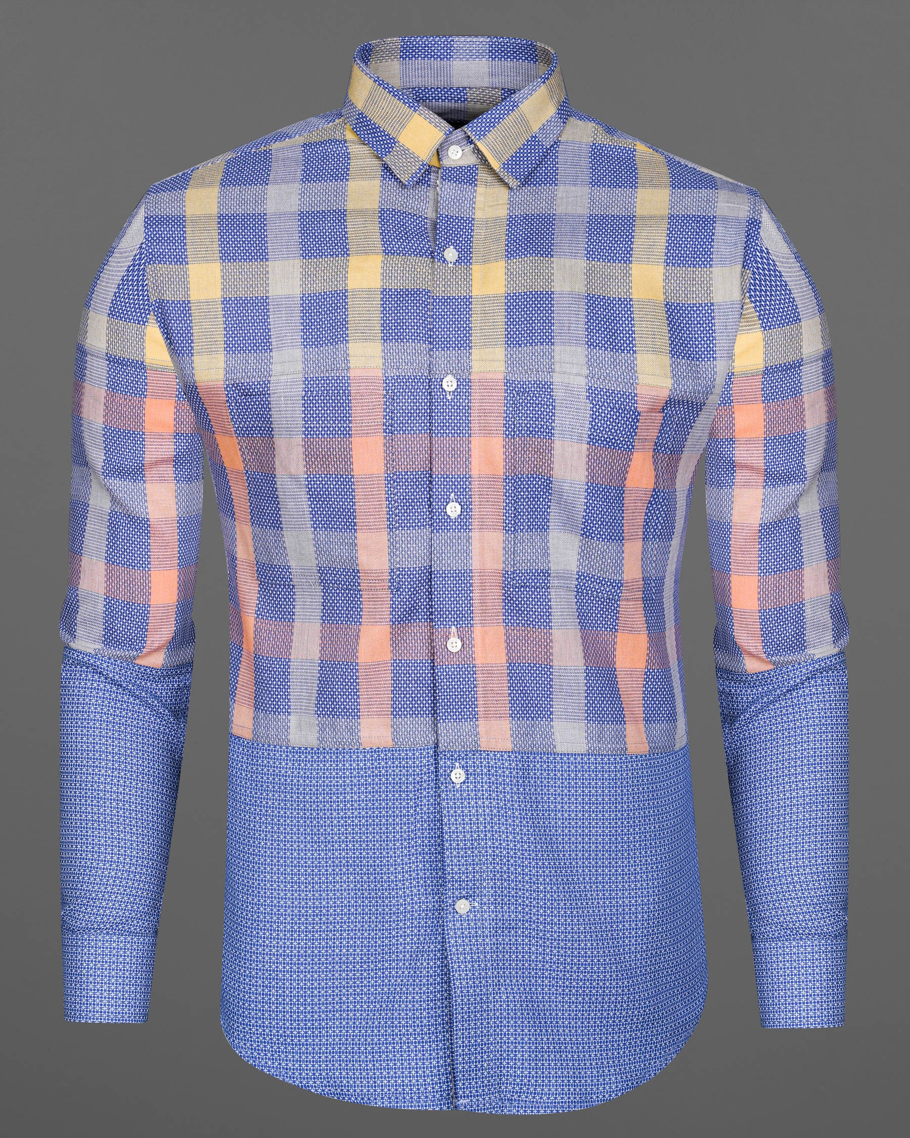 Scampi Blue Plaid Dobby Textured Premium Giza Cotton Designer Shirt 7848-P117-38,7848-P117-38,7848-P117-39,7848-P117-39,7848-P117-40,7848-P117-40,7848-P117-42,7848-P117-42,7848-P117-44,7848-P117-44,7848-P117-46,7848-P117-46,7848-P117-48,7848-P117-48,7848-P117-50,7848-P117-50,7848-P117-52,7848-P117-52