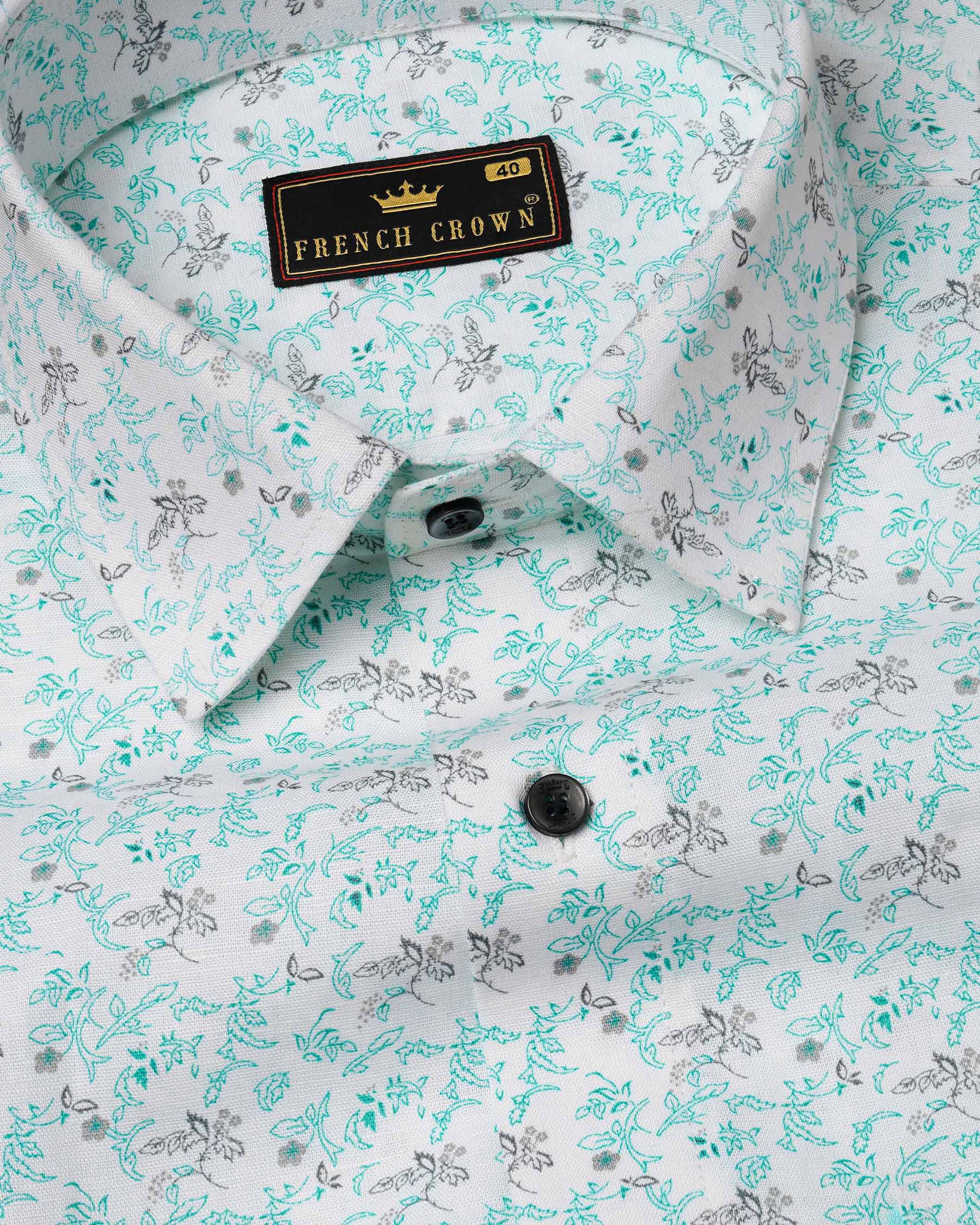Bright White Leaves Printed Luxurious Linen Shirt 7874-BLK -38,7874-BLK -H-38,7874-BLK -39,7874-BLK -H-39,7874-BLK -40,7874-BLK -H-40,7874-BLK -42,7874-BLK -H-42,7874-BLK -44,7874-BLK -H-44,7874-BLK -46,7874-BLK -H-46,7874-BLK -48,7874-BLK -H-48,7874-BLK -50,7874-BLK -H-50,7874-BLK -52,7874-BLK -H-52