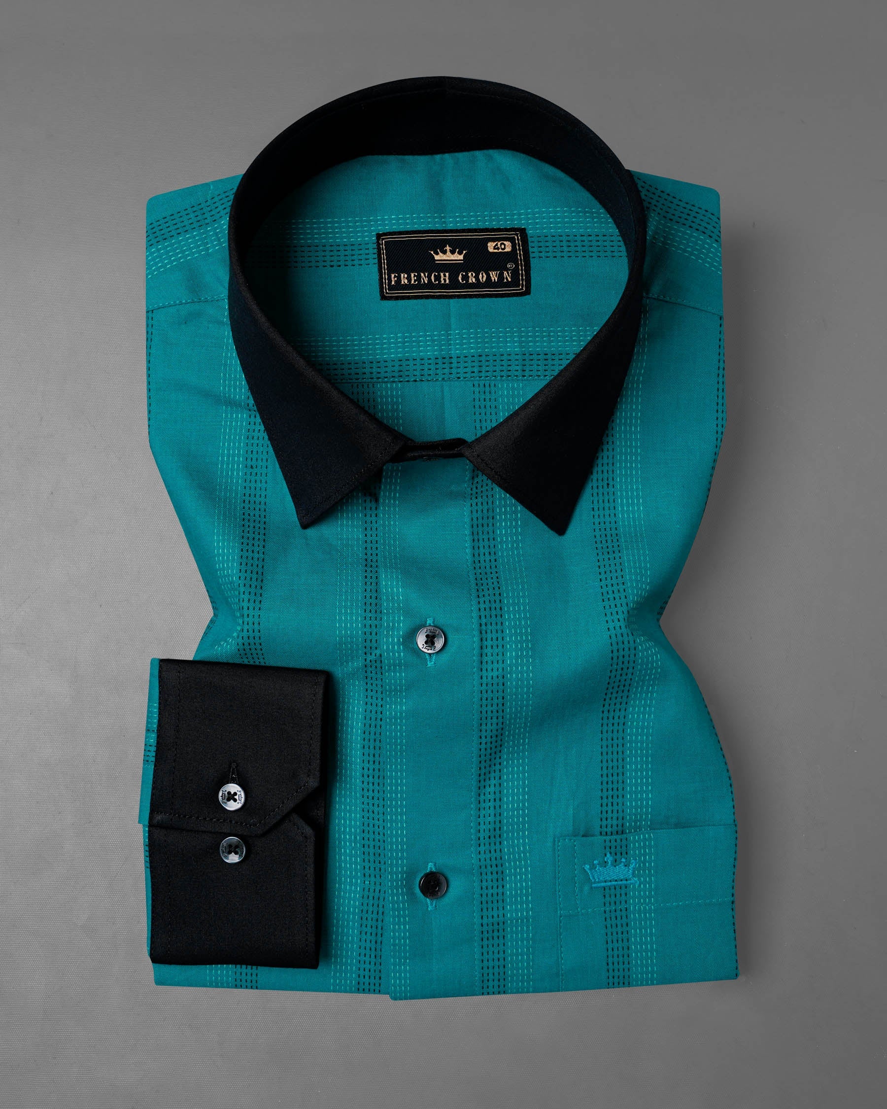 Dark Aqua Blue with Swamp Black Collar and Cuffs Twill Premium Cotton Shirt 7905-BCC-BLK -38,7905-BCC-BLK -H-38,7905-BCC-BLK -39,7905-BCC-BLK -H-39,7905-BCC-BLK -40,7905-BCC-BLK -H-40,7905-BCC-BLK -42,7905-BCC-BLK -H-42,7905-BCC-BLK -44,7905-BCC-BLK -H-44,7905-BCC-BLK -46,7905-BCC-BLK -H-46,7905-BCC-BLK -48,7905-BCC-BLK -H-48,7905-BCC-BLK -50,7905-BCC-BLK -H-50,7905-BCC-BLK -52,7905-BCC-BLK -H-52