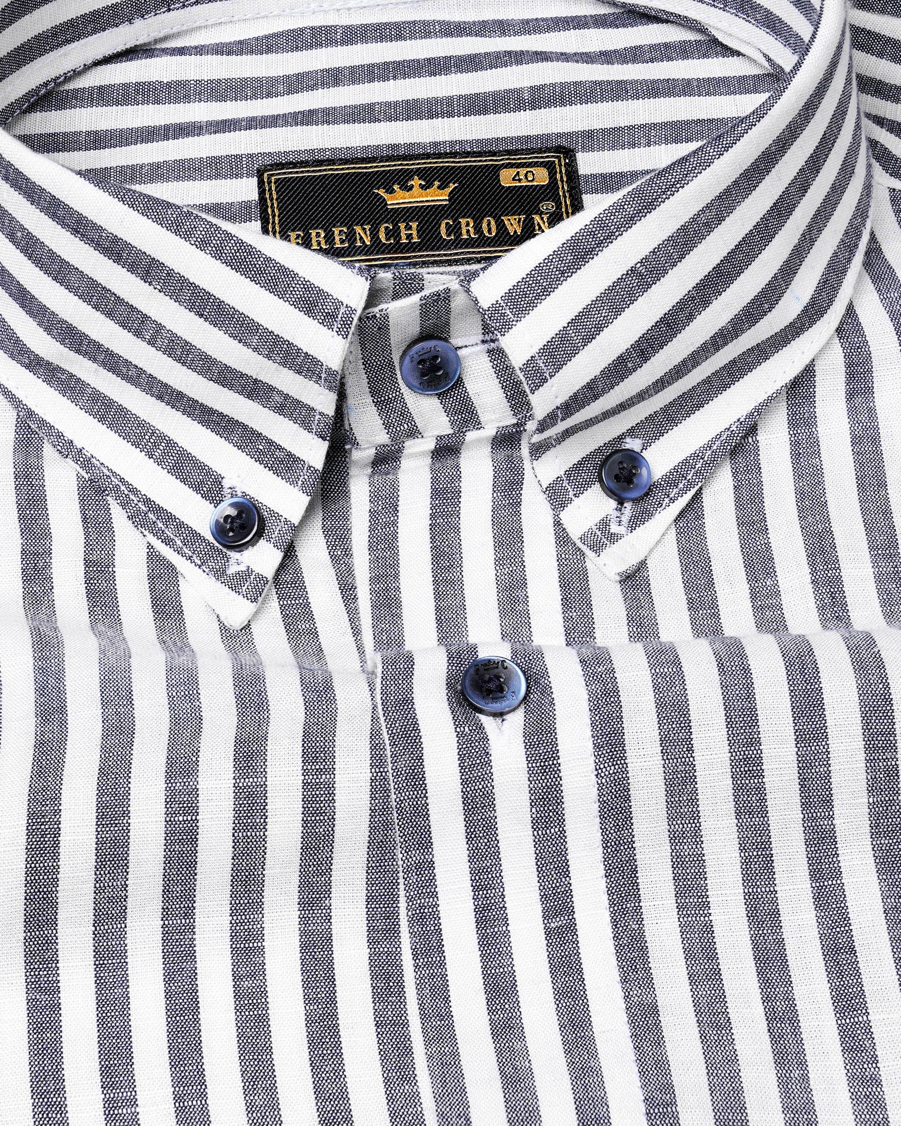 Bright White and Comet Gray Striped Luxurious Linen Shirt 7910-BD-BLE -38,7910-BD-BLE -H-38,7910-BD-BLE -39,7910-BD-BLE -H-39,7910-BD-BLE -40,7910-BD-BLE -H-40,7910-BD-BLE -42,7910-BD-BLE -H-42,7910-BD-BLE -44,7910-BD-BLE -H-44,7910-BD-BLE -46,7910-BD-BLE -H-46,7910-BD-BLE -48,7910-BD-BLE -H-48,7910-BD-BLE -50,7910-BD-BLE -H-50,7910-BD-BLE -52,7910-BD-BLE -H-52