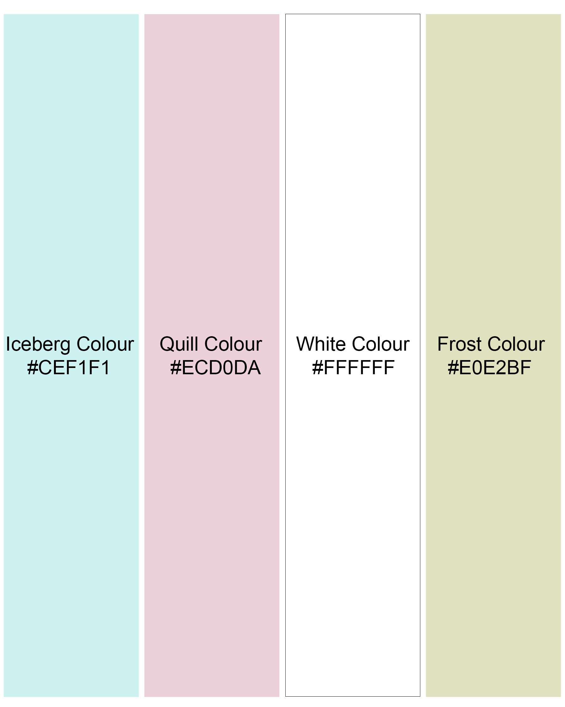 Iceberg Blue and Quill Pink Polka Dots Premium Tencel Kurta Shirt