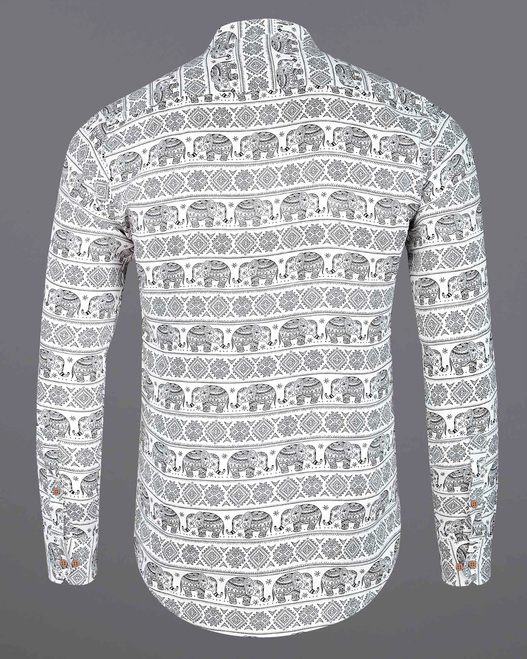 Bright White and Black Tribal Printed Premium Tencel Shirt 7925-KS-38,7925-KS-H-38,7925-KS-39,7925-KS-H-39,7925-KS-40,7925-KS-H-40,7925-KS-42,7925-KS-H-42,7925-KS-44,7925-KS-H-44,7925-KS-46,7925-KS-H-46,7925-KS-48,7925-KS-H-48,7925-KS-50,7925-KS-H-50,7925-KS-52,7925-KS-H-52