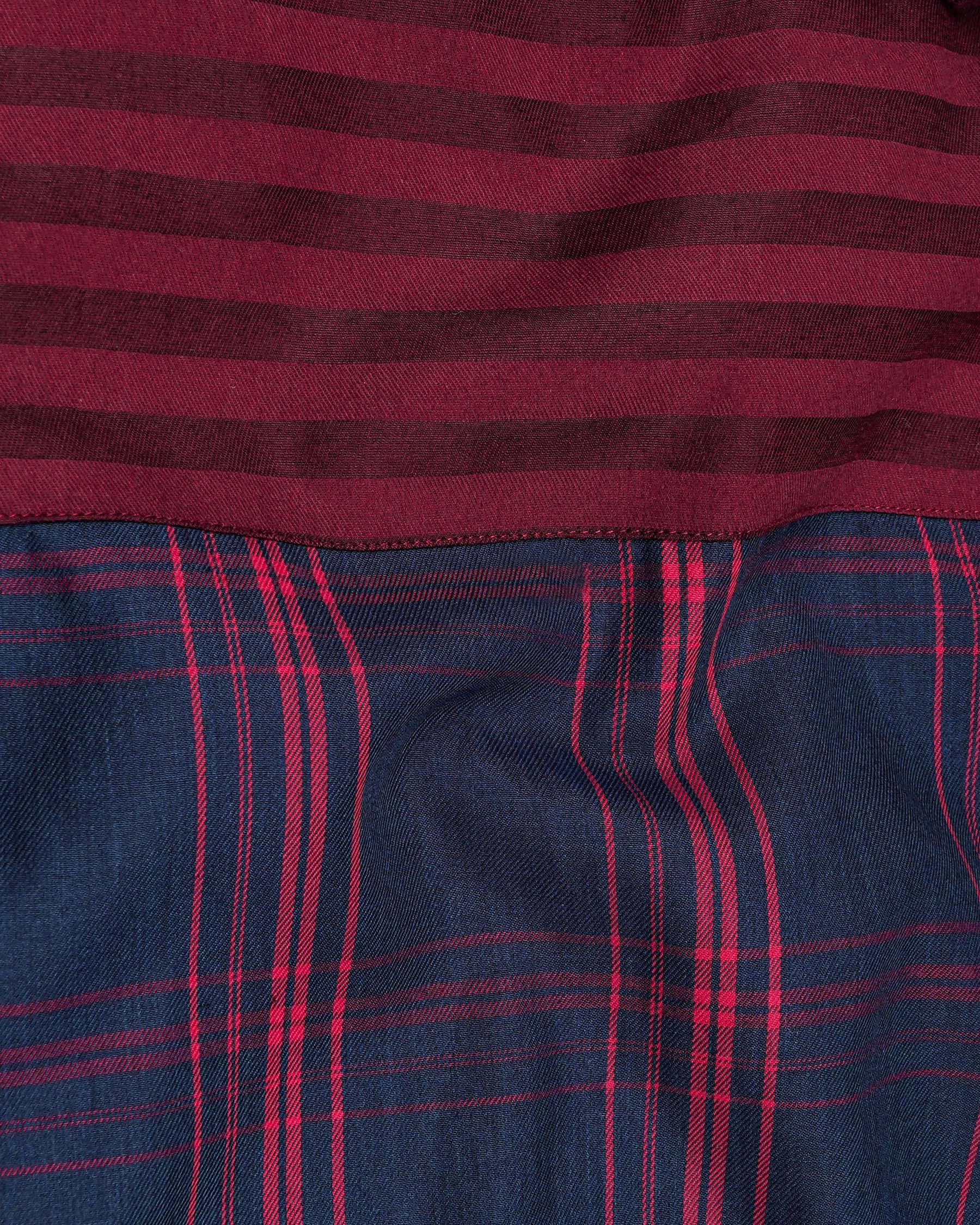 Wineberry With Tangaroa Navy Blue Plaid and Striped Twill Premium Cotton Designer Shirt 7942-P125-38,7942-P125-H-38,7942-P125-39,7942-P125-H-39,7942-P125-40,7942-P125-H-40,7942-P125-42,7942-P125-H-42,7942-P125-44,7942-P125-H-44,7942-P125-46,7942-P125-H-46,7942-P125-48,7942-P125-H-48,7942-P125-50,7942-P125-H-50,7942-P125-52,7942-P125-H-52