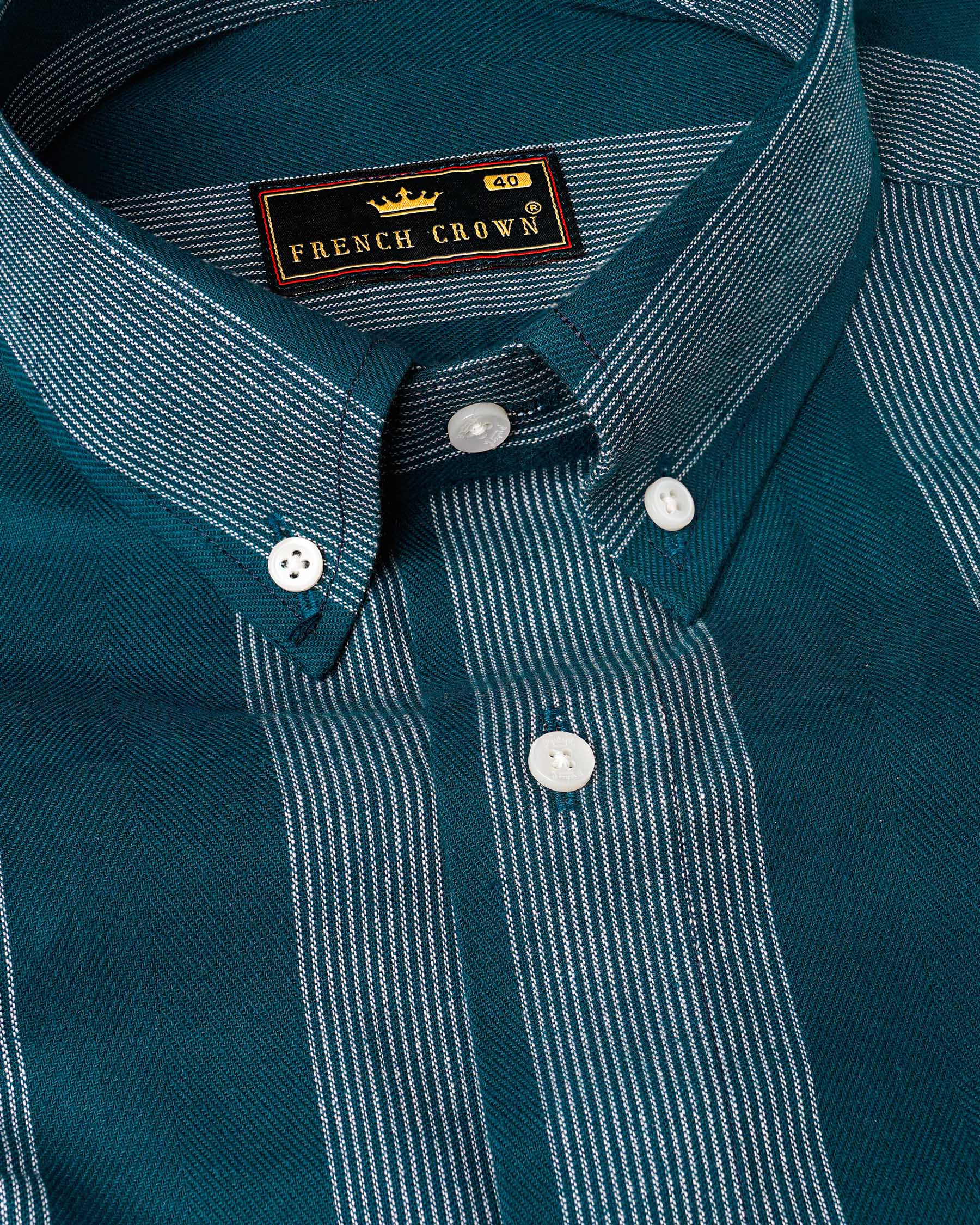 Cyprus Sea Blue with Bright White Striped Herringbone Premium Cotton Shirt 7951-BD-38,7951-BD-H-38,7951-BD-39,7951-BD-H-39,7951-BD-40,7951-BD-H-40,7951-BD-42,7951-BD-H-42,7951-BD-44,7951-BD-H-44,7951-BD-46,7951-BD-H-46,7951-BD-48,7951-BD-H-48,7951-BD-50,7951-BD-H-50,7951-BD-52,7951-BD-H-52