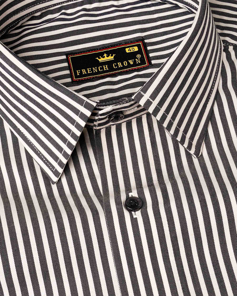 Jade Black and Off WhiteTwill Striped Premium Cotton Shirt 7952-BLK-38,7952-BLK-H-38,7952-BLK-39,7952-BLK-H-39,7952-BLK-40,7952-BLK-H-40,7952-BLK-42,7952-BLK-H-42,7952-BLK-44,7952-BLK-H-44,7952-BLK-46,7952-BLK-H-46,7952-BLK-48,7952-BLK-H-48,7952-BLK-50,7952-BLK-H-50,7952-BLK-52,7952-BLK-H-52