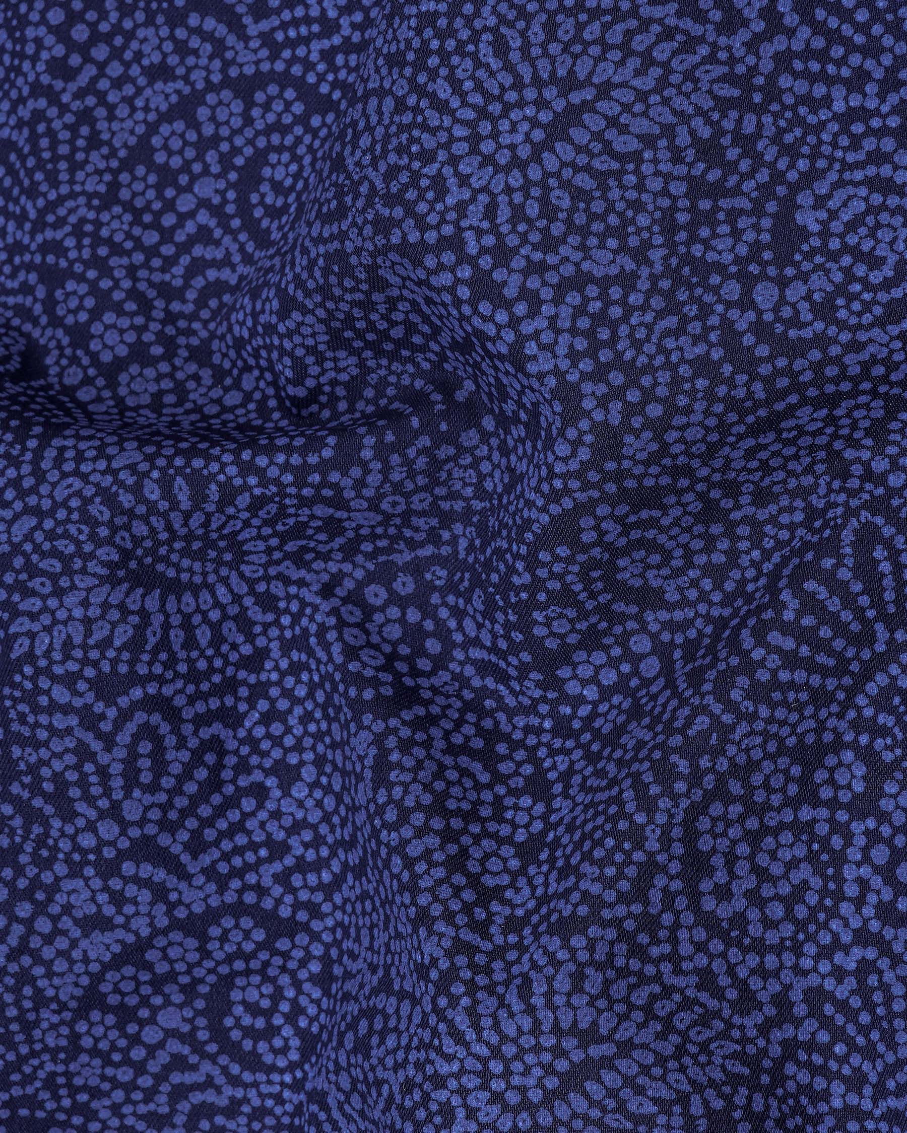 Mirage Navy Blue With San Marino Blue Paisley Chambray Premium Cotton Shirt 7959-38,7959-H-38,7959-39,7959-H-39,7959-40,7959-H-40,7959-42,7959-H-42,7959-44,7959-H-44,7959-46,7959-H-46,7959-48,7959-H-48,7959-50,7959-H-50,7959-52,7959-H-52