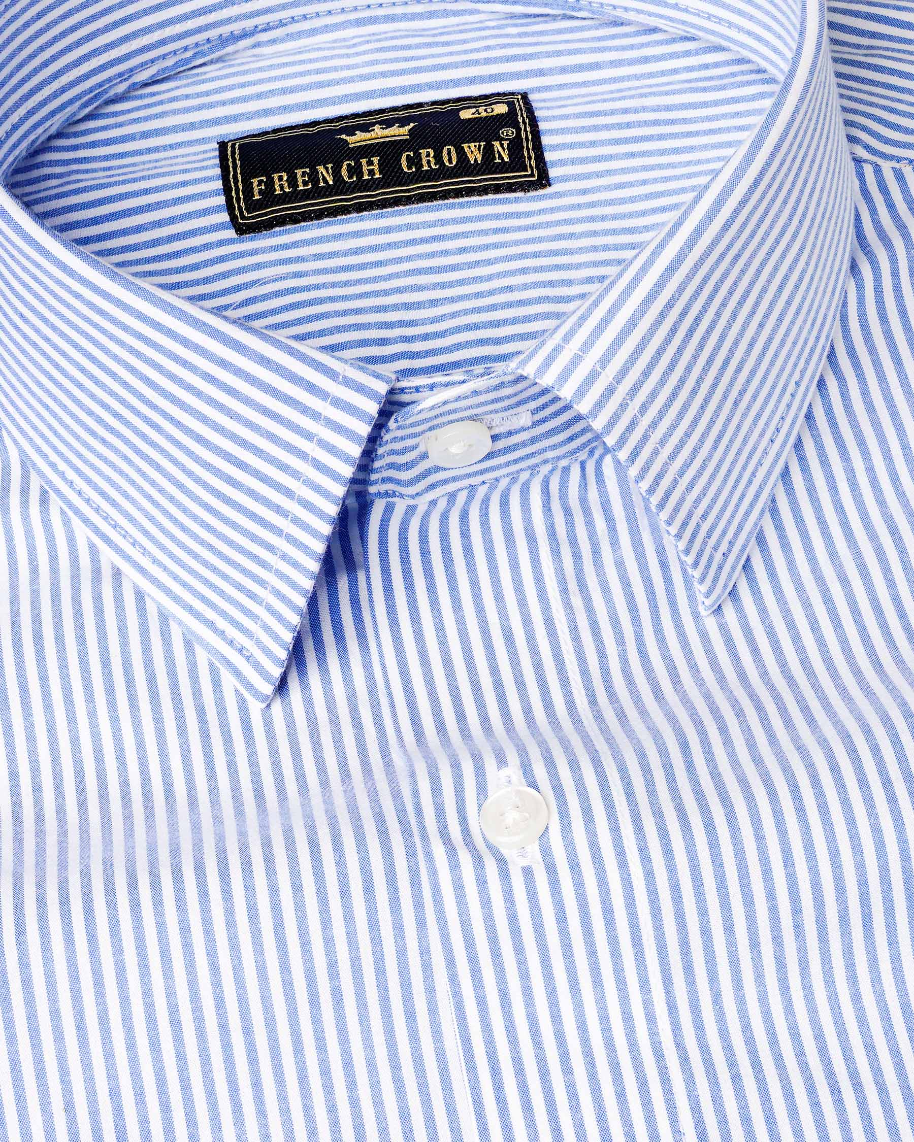 Carolina Blue and White Pin Striped Premium Cotton Shirt 7964-38,7964-H-38,7964-39,7964-H-39,7964-40,7964-H-40,7964-42,7964-H-42,7964-44,7964-H-44,7964-46,7964-H-46,7964-48,7964-H-48,7964-50,7964-H-50,7964-52,7964-H-52