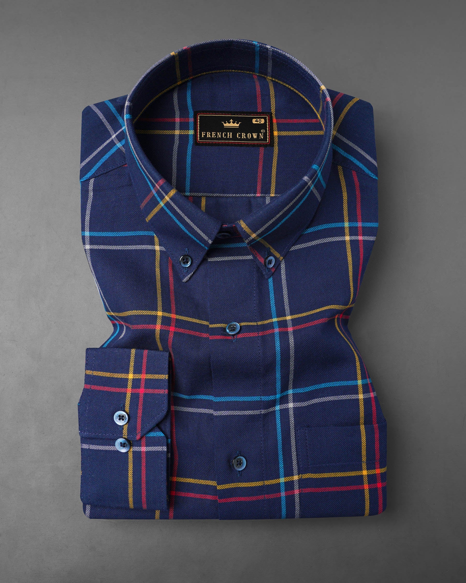 Firefly Navy Blue with Dixie Yellow and Carmine Red Twill Windowpane Premium Cotton Shirt 8042-BD-BLE-38,8042-BD-BLE-38,8042-BD-BLE-39,8042-BD-BLE-39,8042-BD-BLE-40,8042-BD-BLE-40,8042-BD-BLE-42,8042-BD-BLE-42,8042-BD-BLE-44,8042-BD-BLE-44,8042-BD-BLE-46,8042-BD-BLE-46,8042-BD-BLE-48,8042-BD-BLE-48,8042-BD-BLE-50,8042-BD-BLE-50,8042-BD-BLE-52,8042-BD-BLE-52