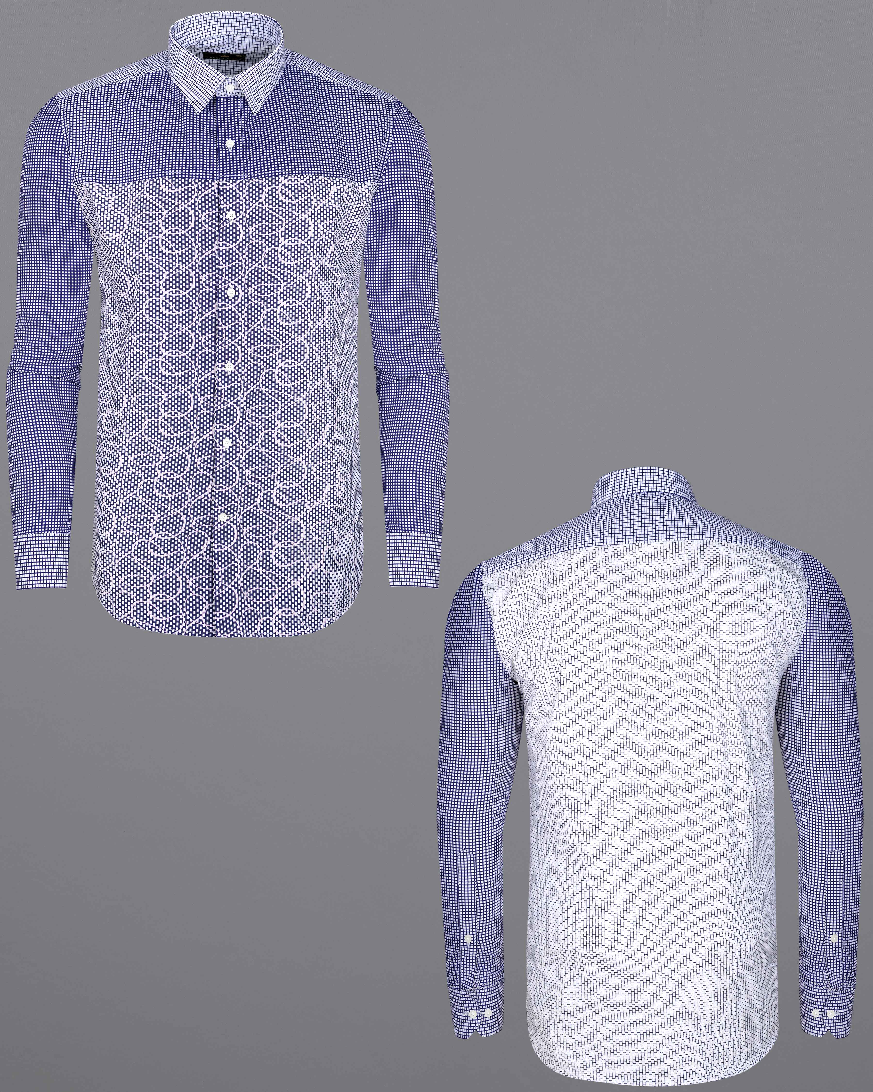 Meteorite Blue and White Premium Cotton Designer Block Shirt 8050-P112-38,8050-P112-38,8050-P112-39,8050-P112-39,8050-P112-40,8050-P112-40,8050-P112-42,8050-P112-42,8050-P112-44,8050-P112-44,8050-P112-46,8050-P112-46,8050-P112-48,8050-P112-48,8050-P112-50,8050-P112-50,8050-P112-52,8050-P112-52