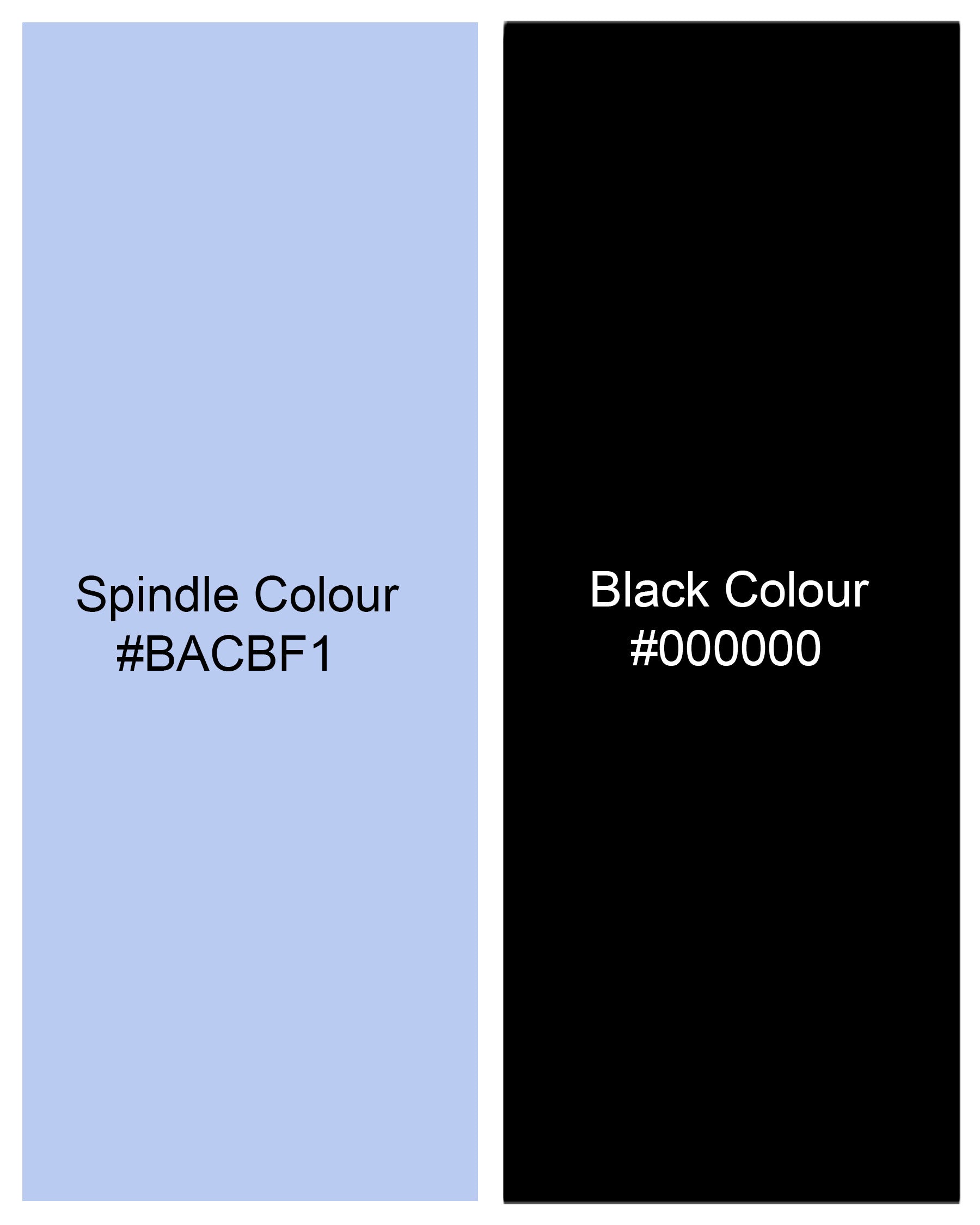 Spindle Sky Blue Hexagonal Printed Super Soft Premium Cotton Shirt