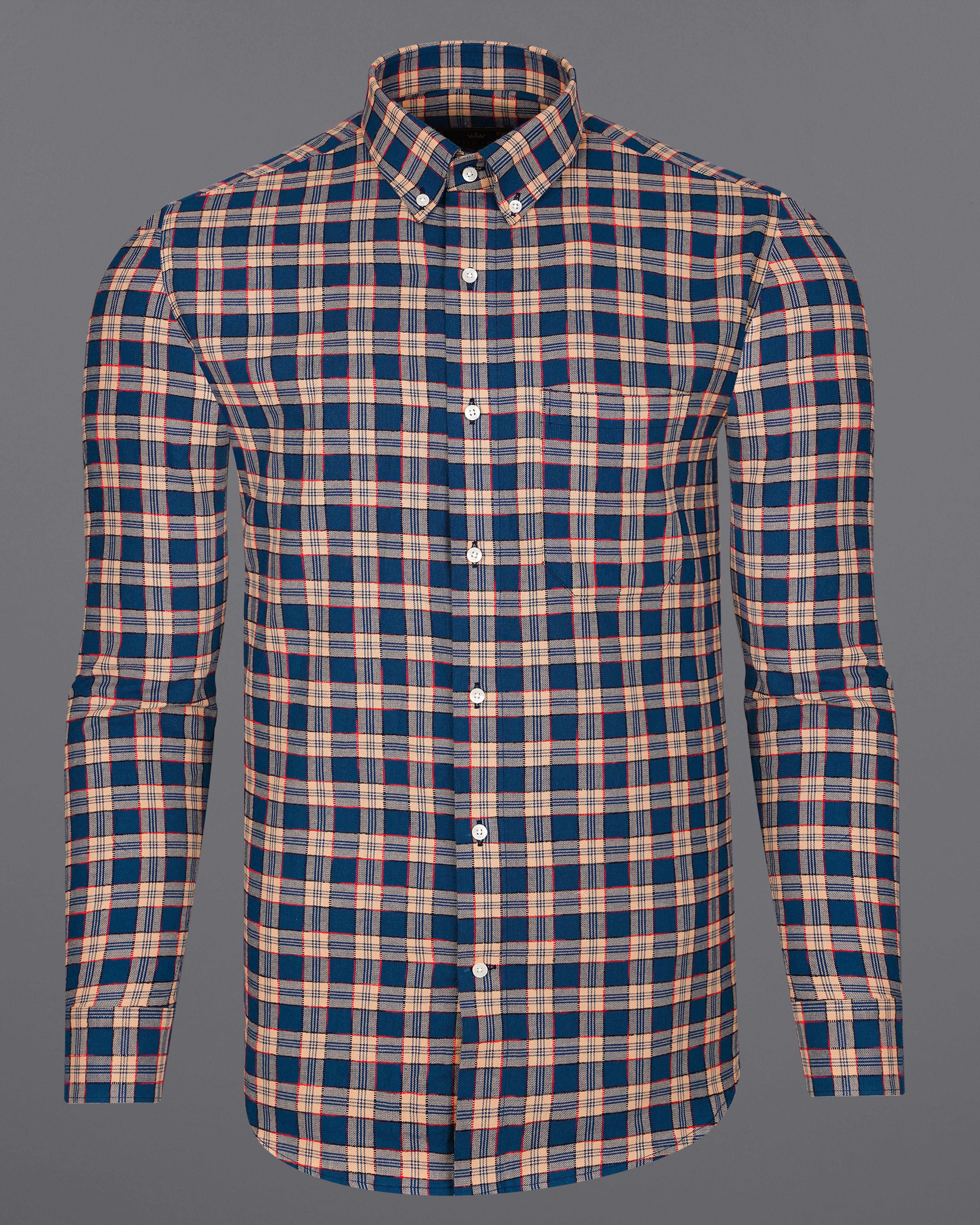 Tarawera Navy Blue with Tequila Light Brown Plaid Dobby Textured Premium Giza Cotton Shirt 8067-BD-38,8067-BD-38,8067-BD-39,8067-BD-39,8067-BD-40,8067-BD-40,8067-BD-42,8067-BD-42,8067-BD-44,8067-BD-44,8067-BD-46,8067-BD-46,8067-BD-48,8067-BD-48,8067-BD-50,8067-BD-50,8067-BD-52,8067-BD-52